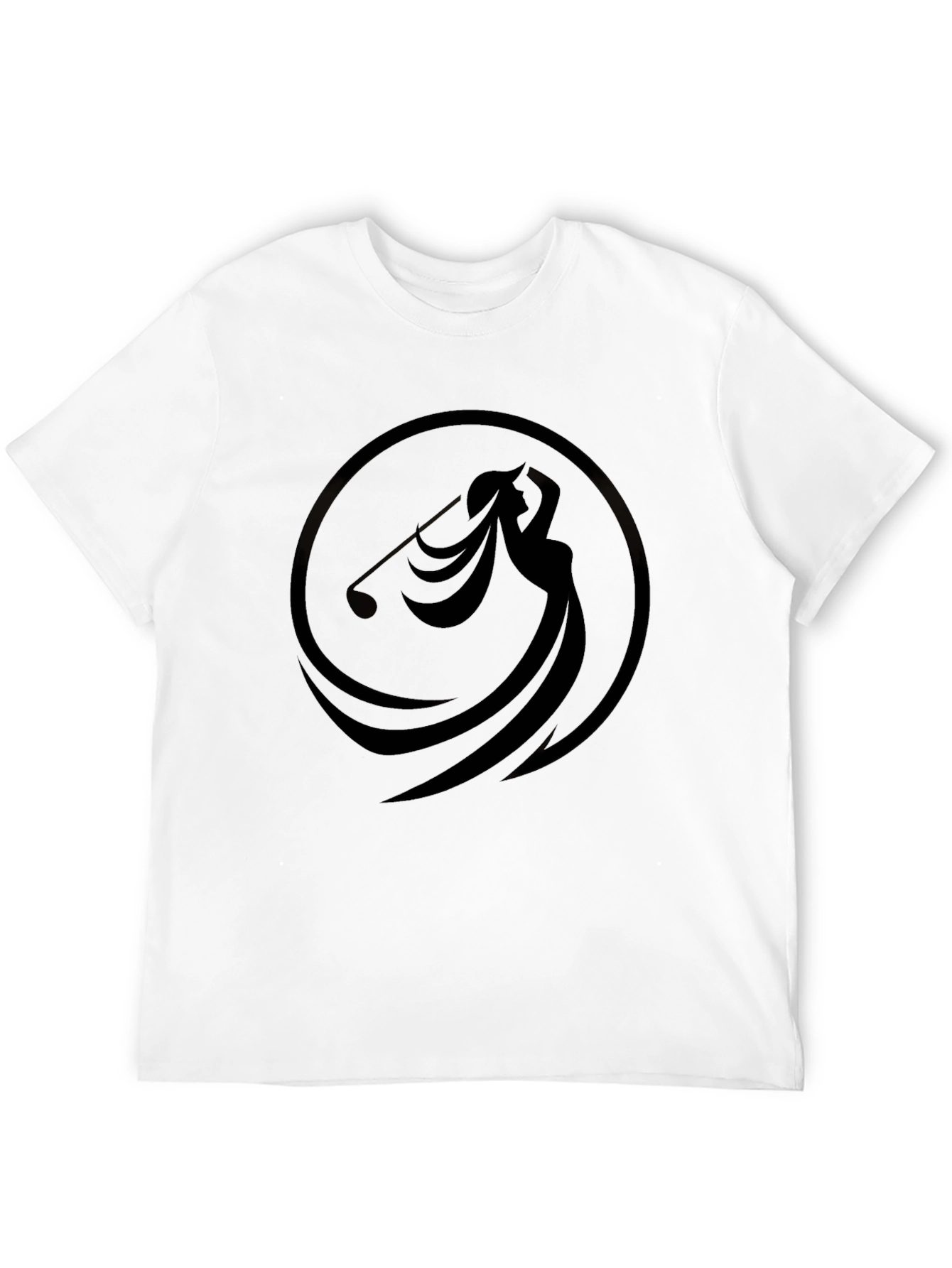 Black Golf Swing Graphic Tee - Stylish Comfort