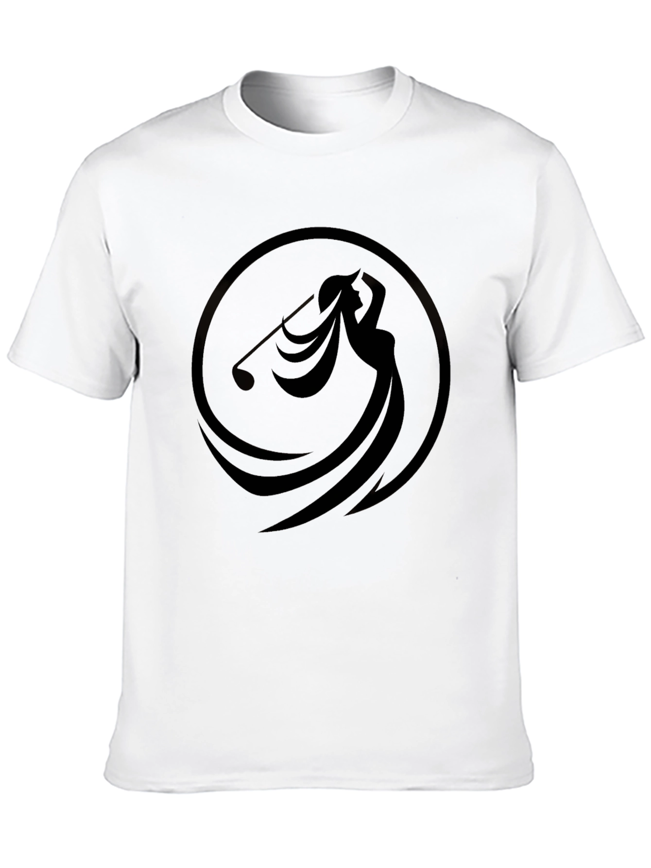 Black Golf Swing Graphic Tee - Stylish Comfort