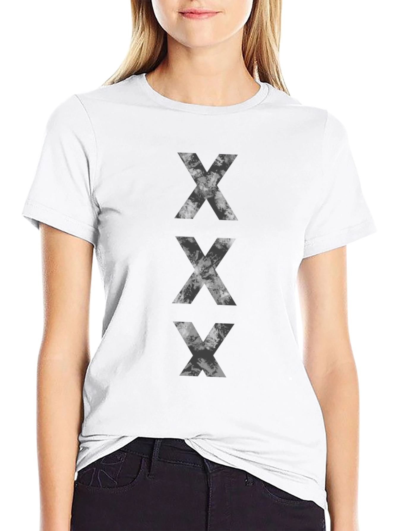 Triple X Graphic Black T-Shirt Casual Style