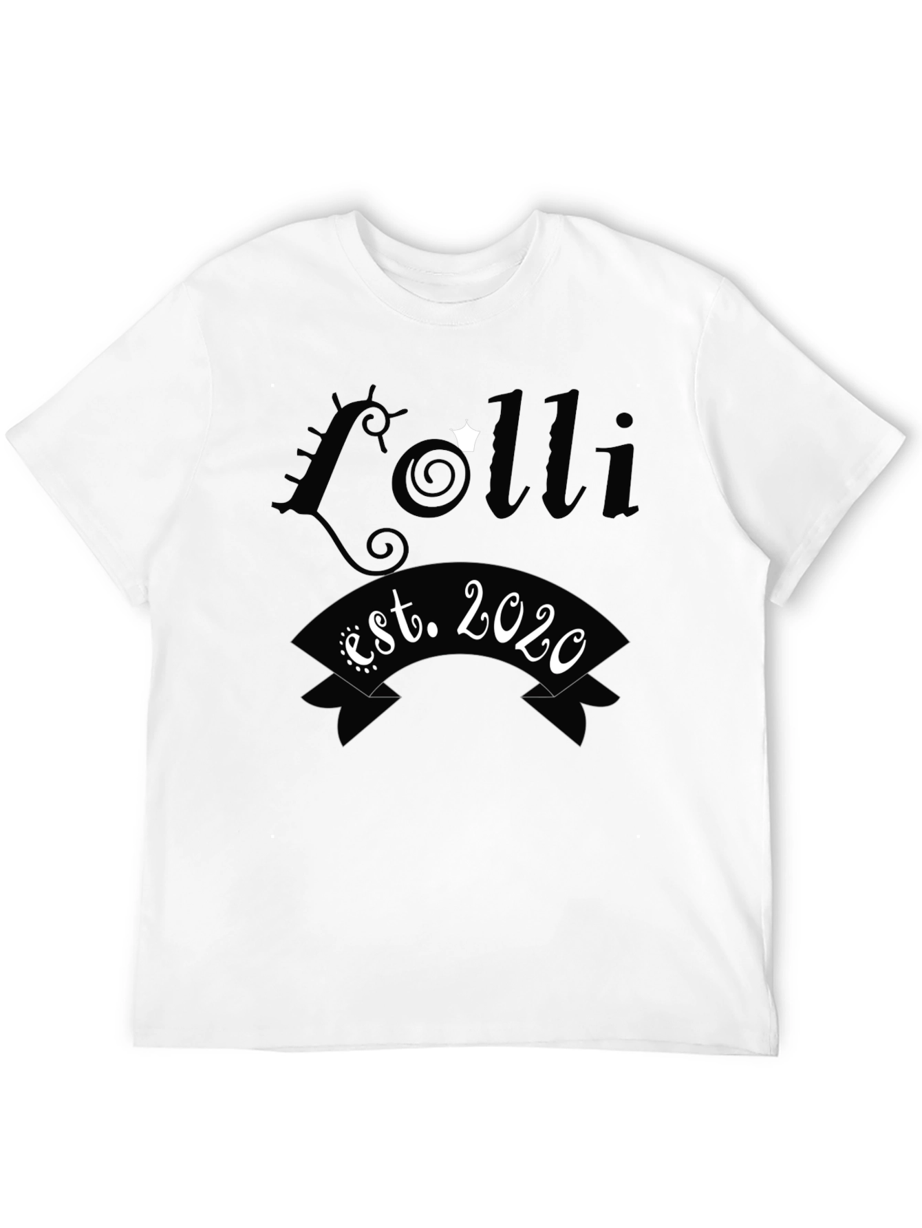 Lolli Est. 2020 Black Graphic Tee