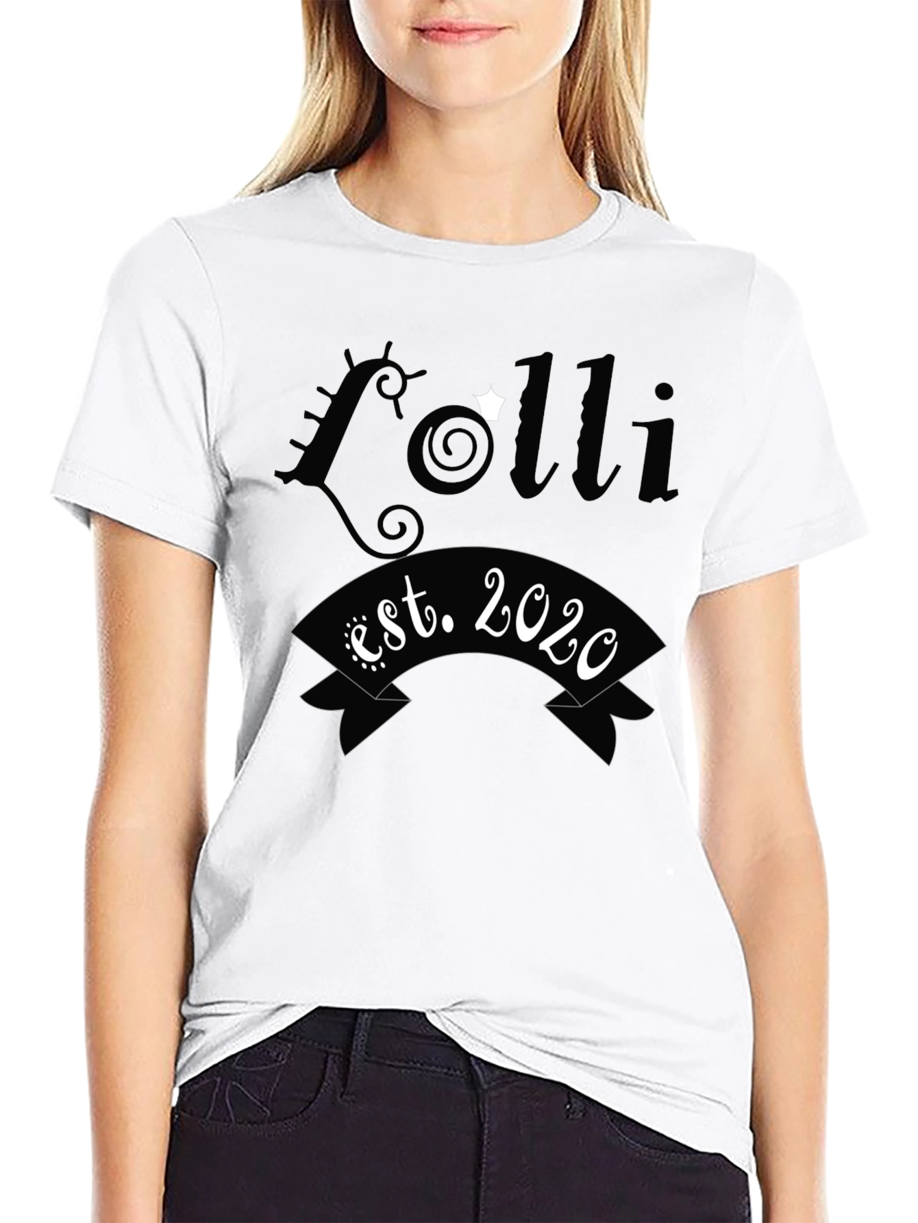 Lolli Est. 2020 Black Graphic Tee