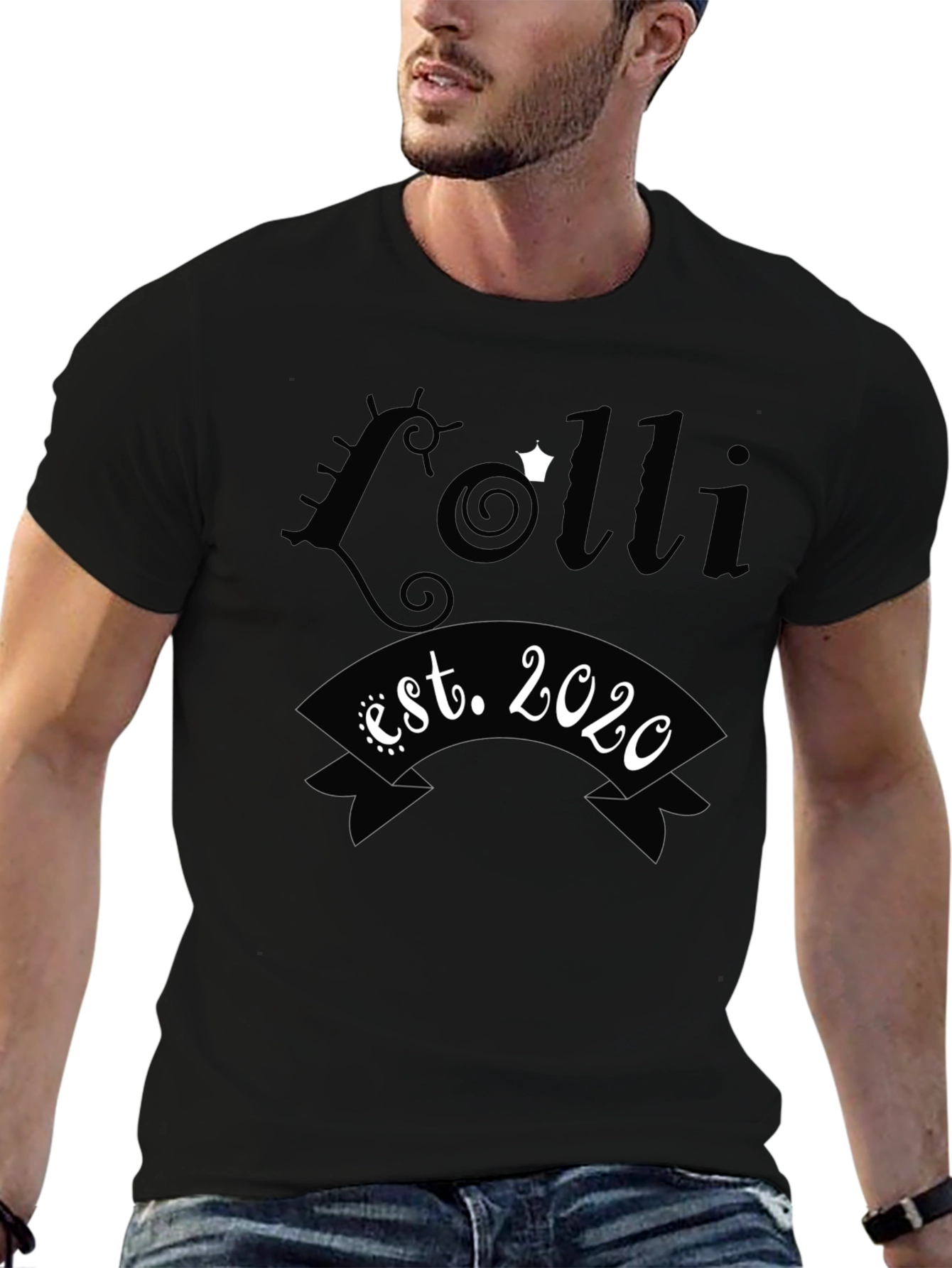 Lolli Est. 2020 Black Graphic Tee