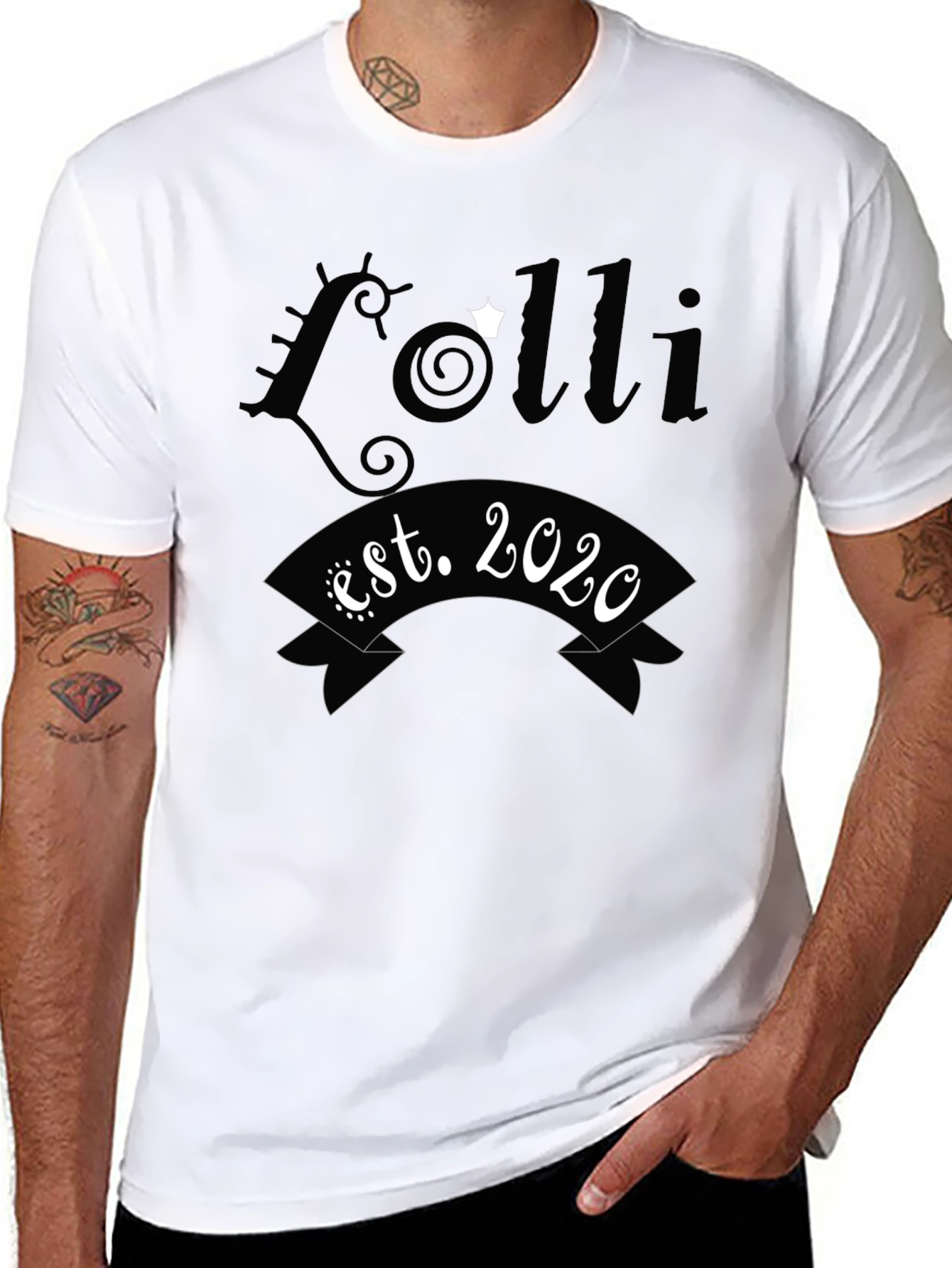 Lolli Est. 2020 Black Graphic Tee