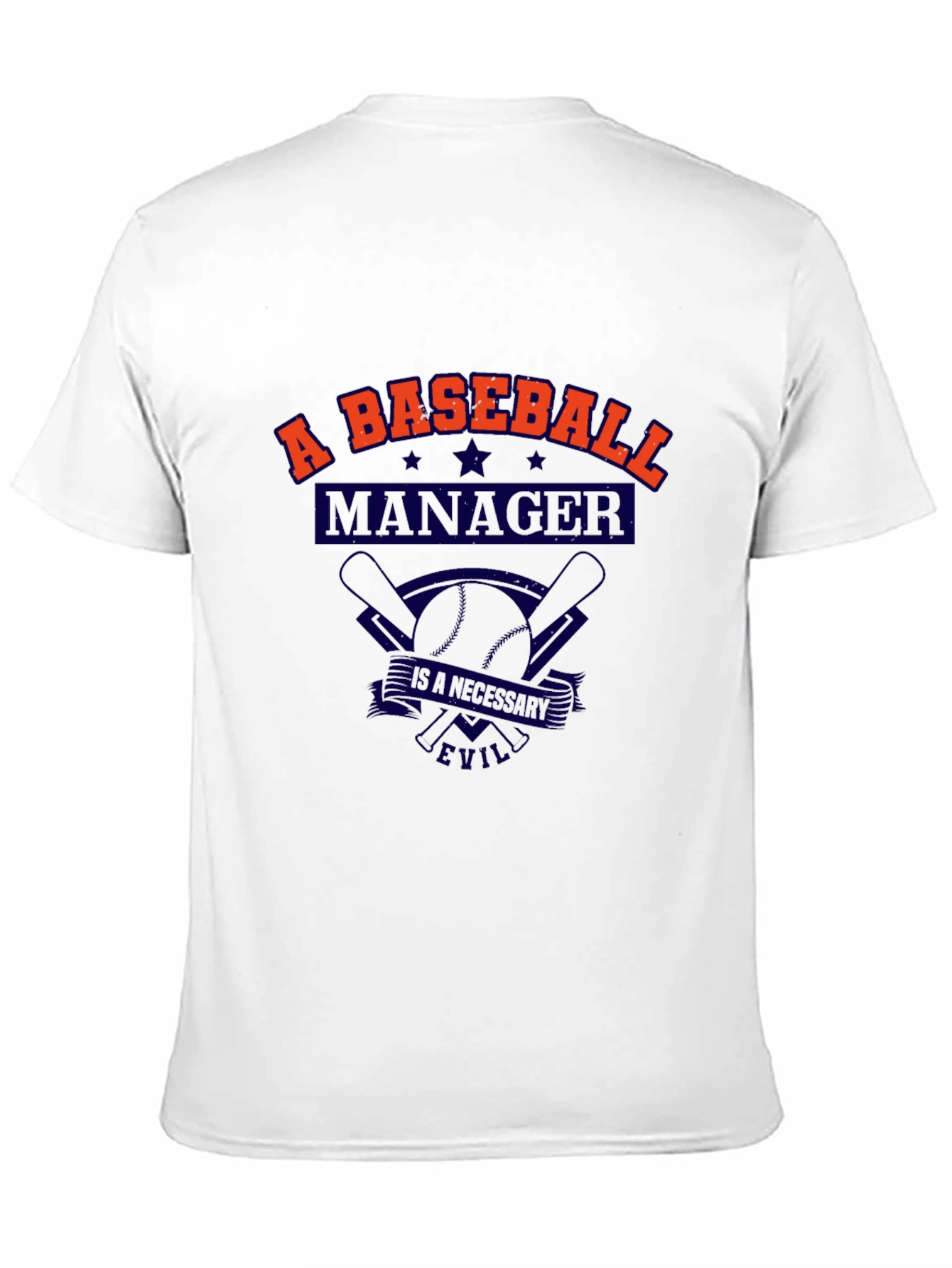 Baseball Manager T-Shirt - A Necessary Evil Tee