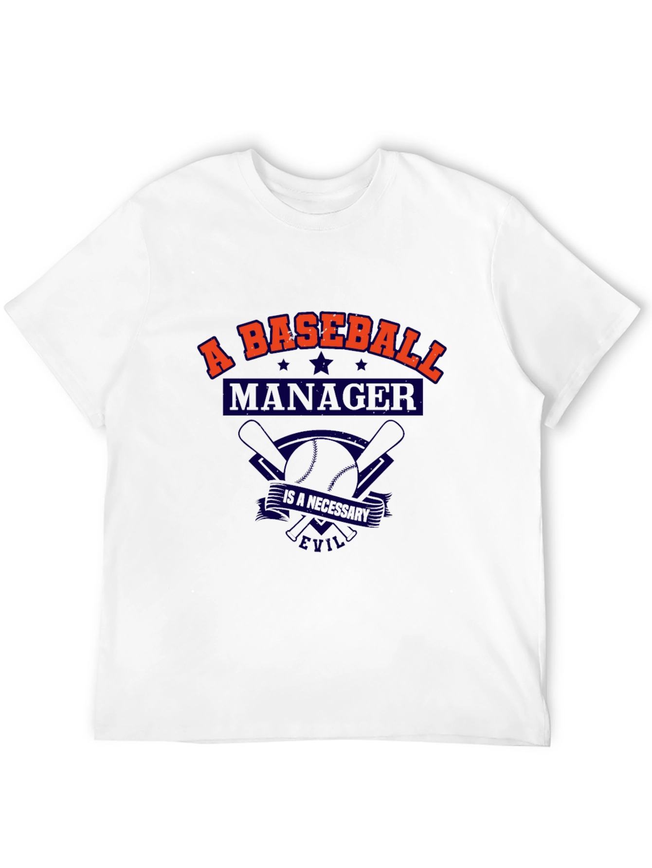 Baseball Manager T-Shirt - A Necessary Evil Tee