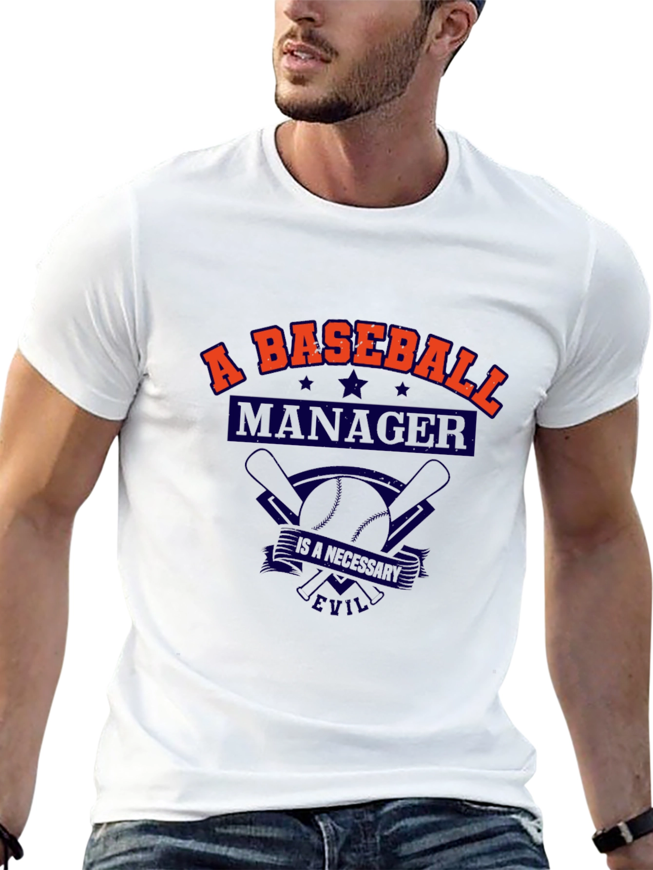Baseball Manager T-Shirt - A Necessary Evil Tee