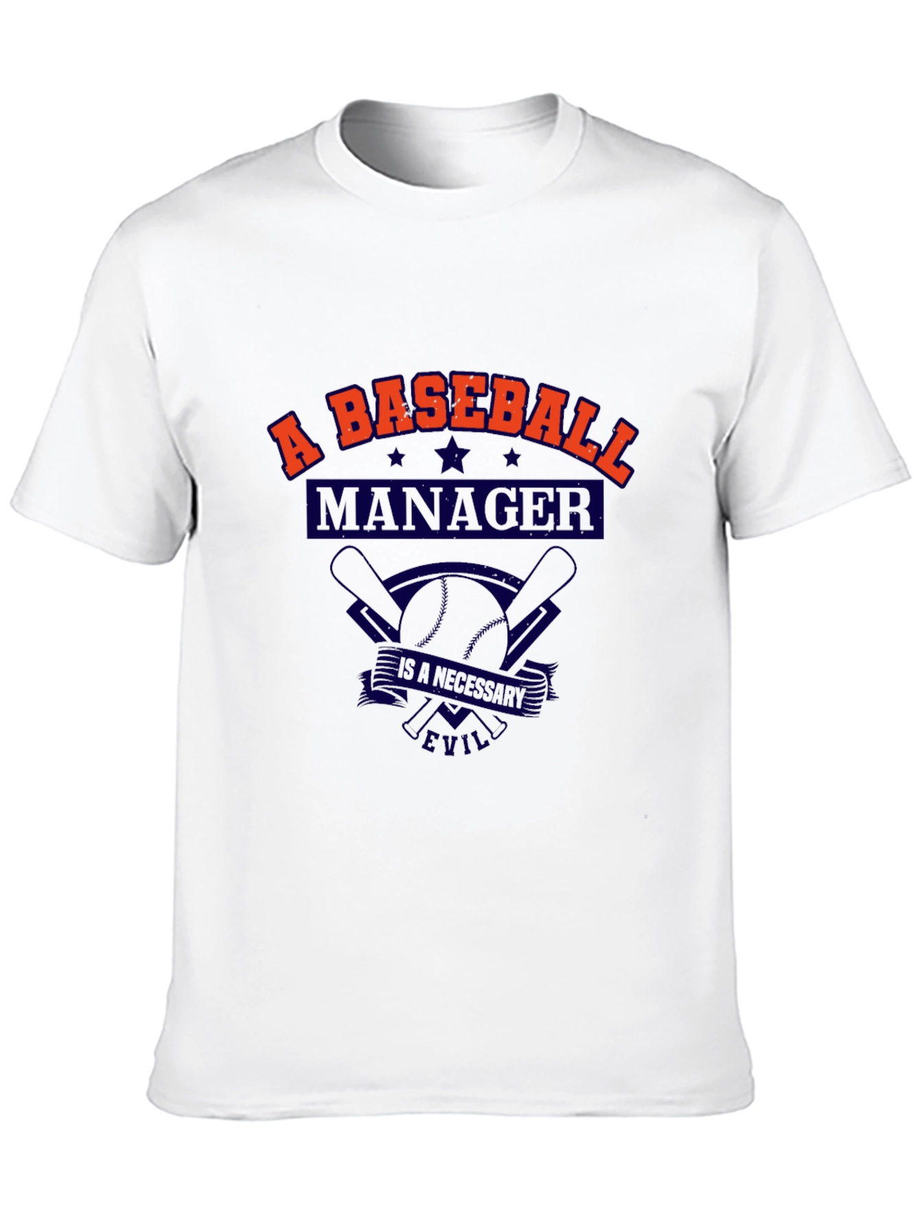 Baseball Manager T-Shirt - A Necessary Evil Tee