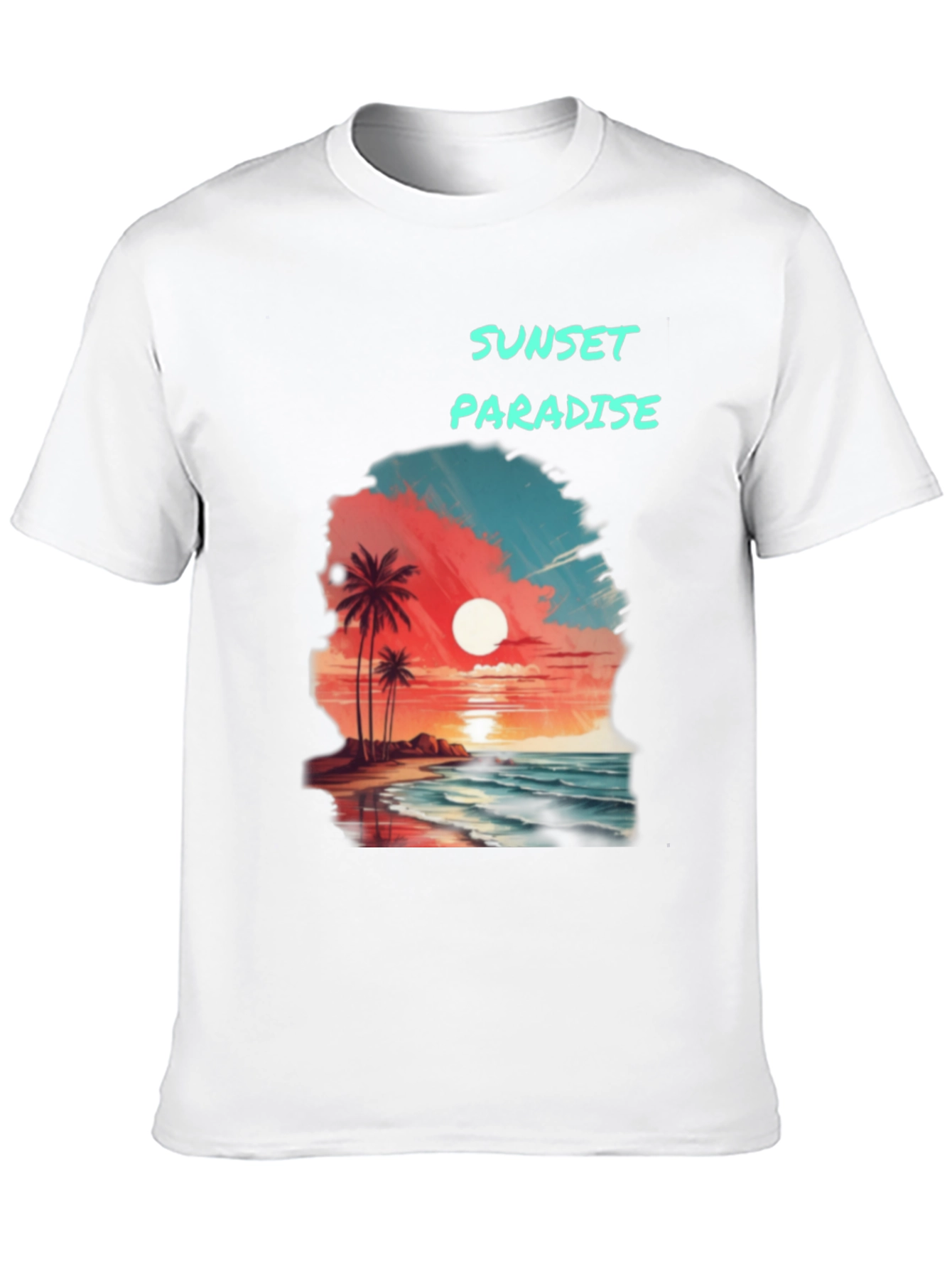 Sunset Paradise Graphic T-Shirt - Beach Vibes