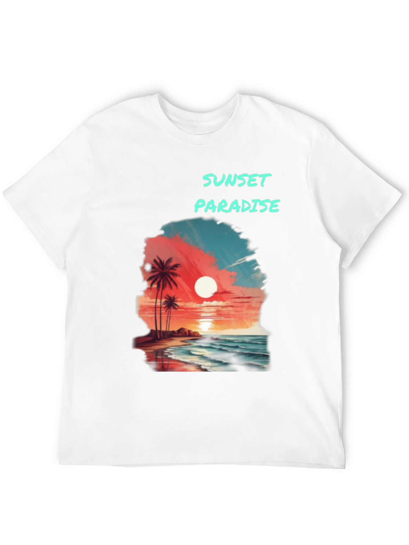 Sunset Paradise Graphic T-Shirt - Beach Vibes