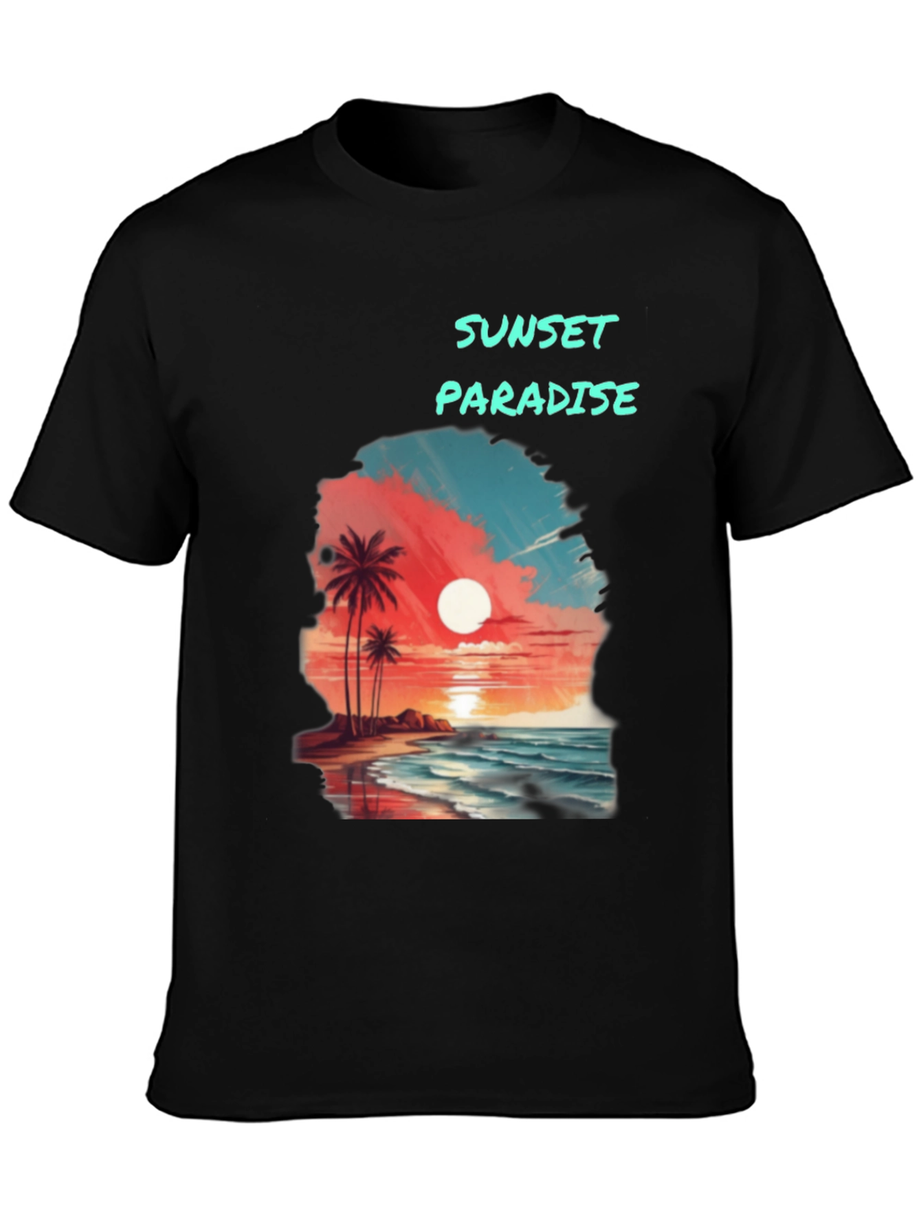 Sunset Paradise Graphic T-Shirt - Beach Vibes