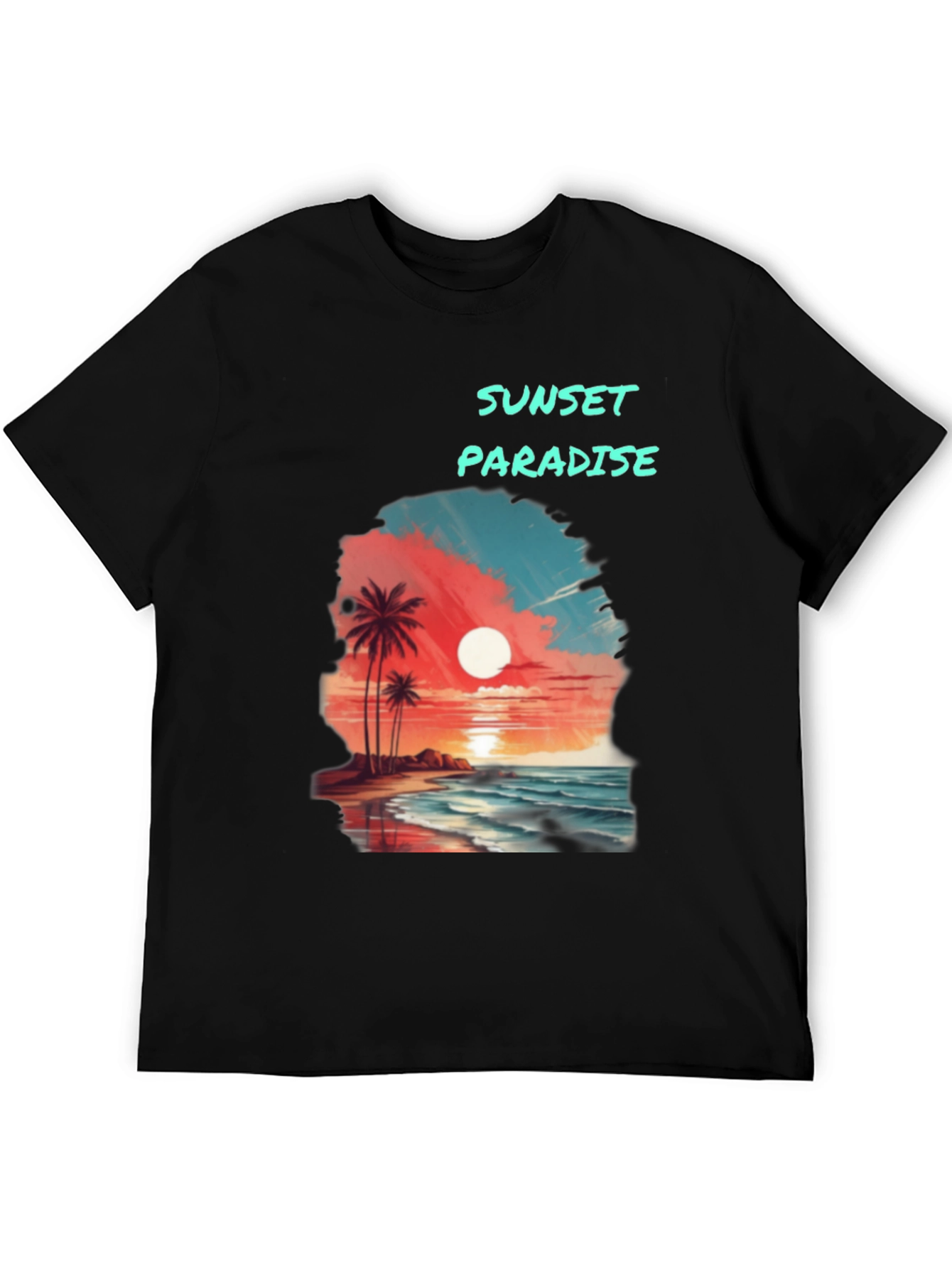 Sunset Paradise Graphic T-Shirt - Beach Vibes