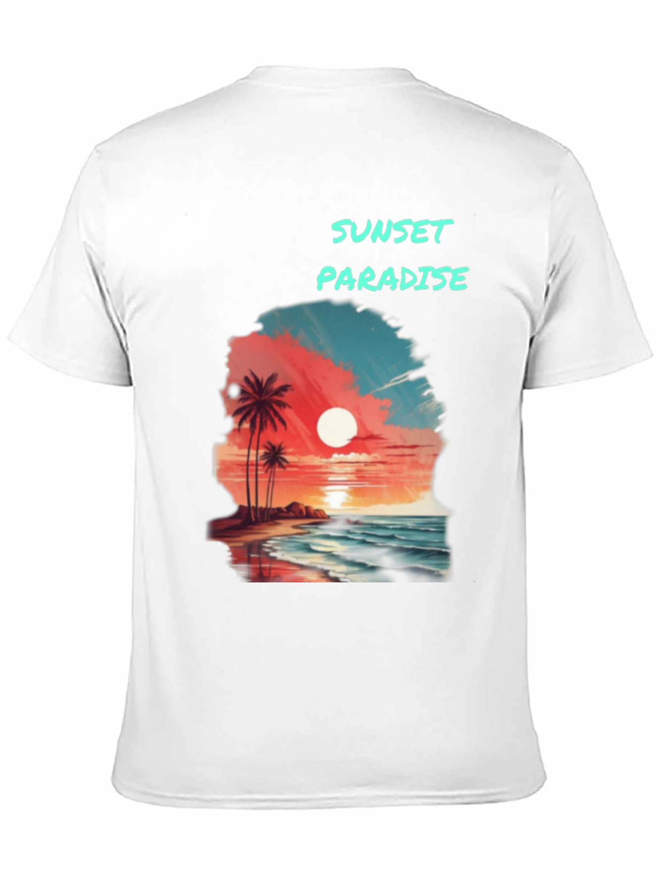 Sunset Paradise Graphic T-Shirt - Beach Vibes