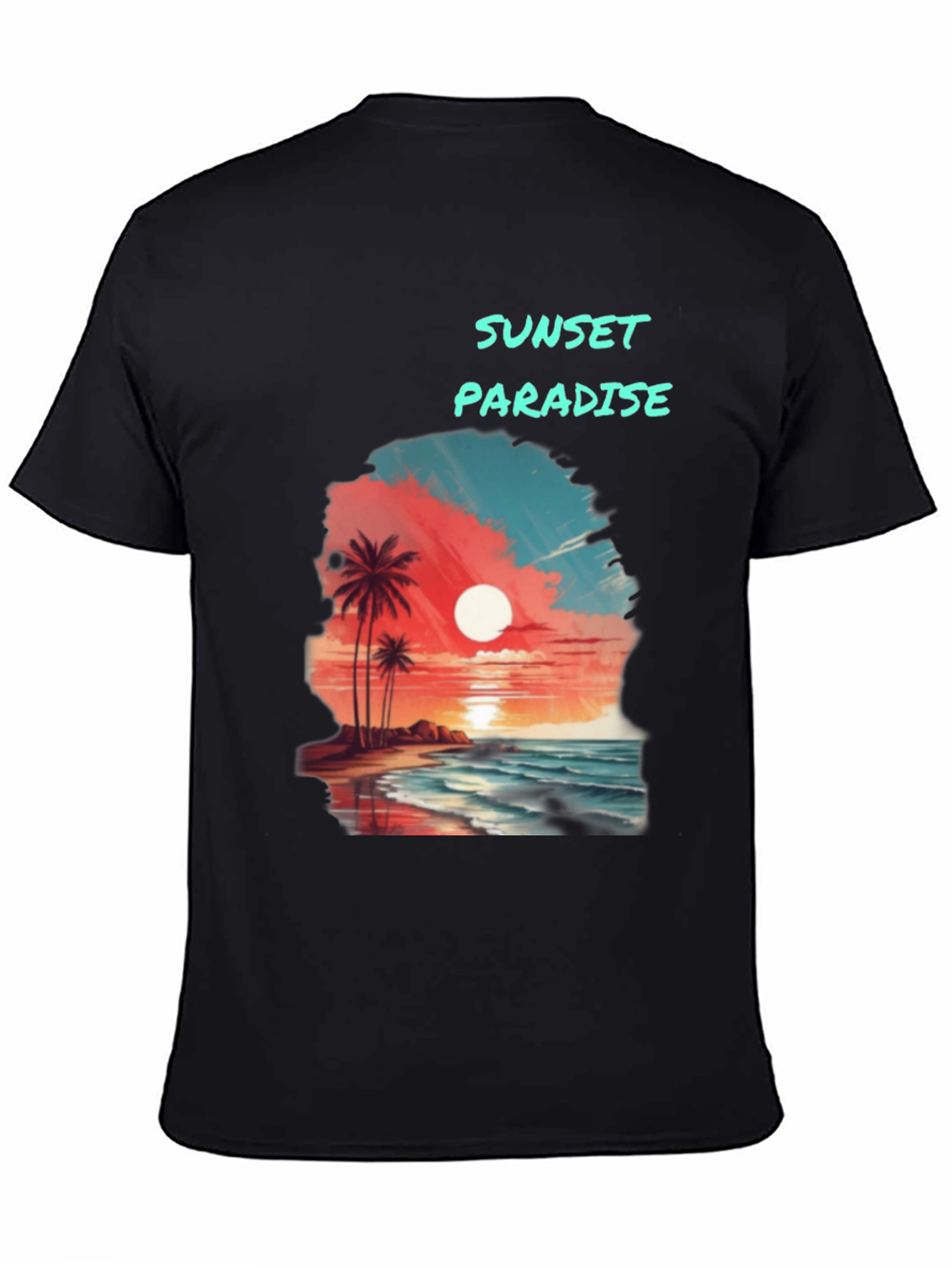 Sunset Paradise Graphic T-Shirt - Beach Vibes