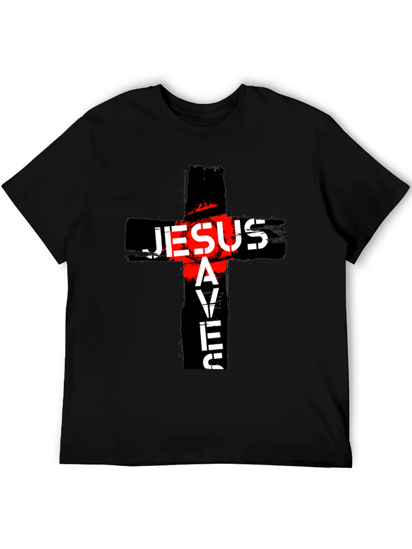 Jesus Saves Graphic T-Shirt - Religious Tee