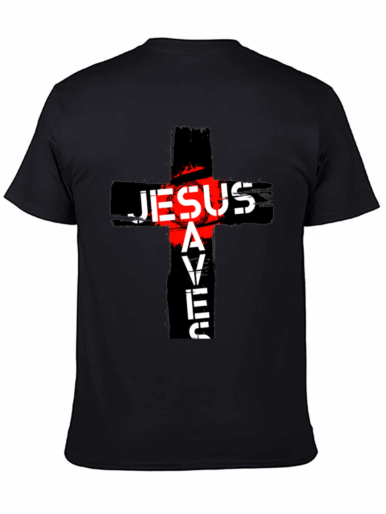 Jesus Saves Graphic T-Shirt - Religious Tee