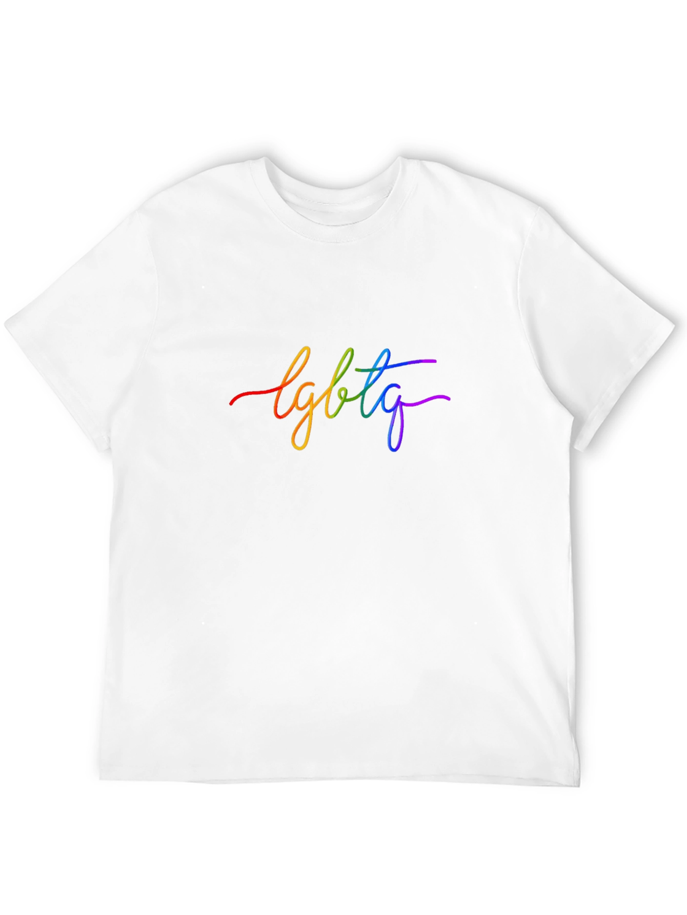 LGBTQ Rainbow Graphic Black T-Shirt