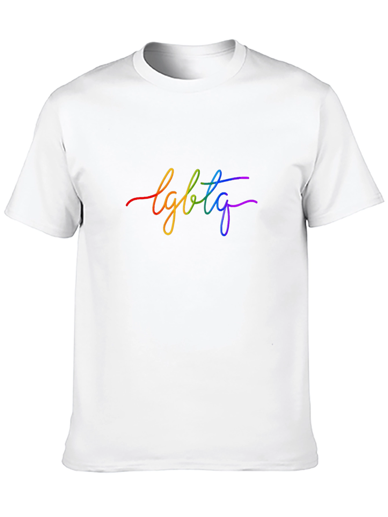 LGBTQ Rainbow Graphic Black T-Shirt