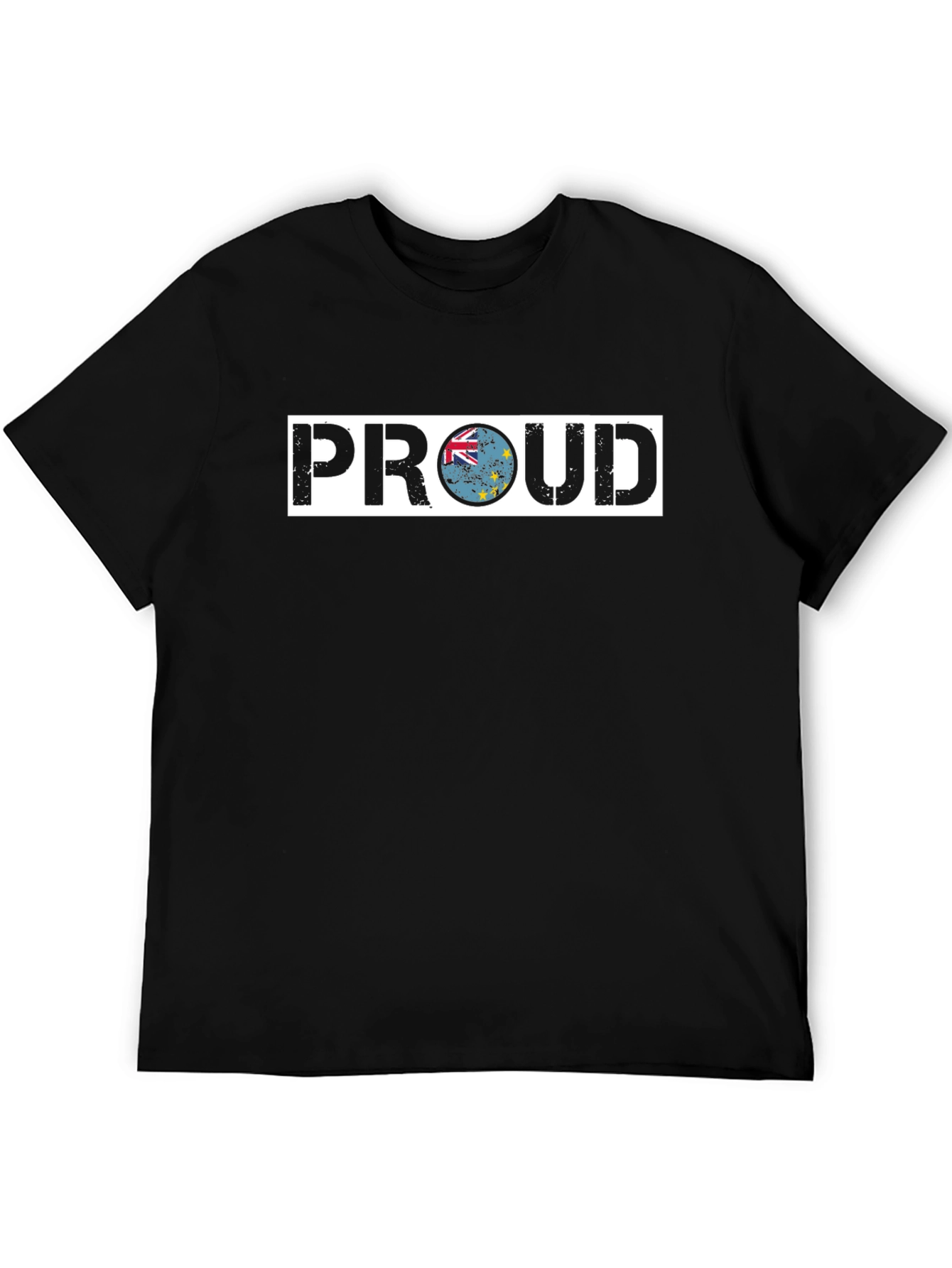 Tuvalu Proud T-Shirt - Black Crew Neck Tee