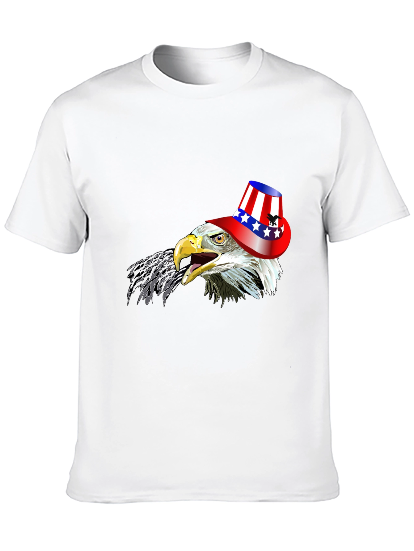 Patriotic Eagle T-Shirt - Stars & Stripes Hat