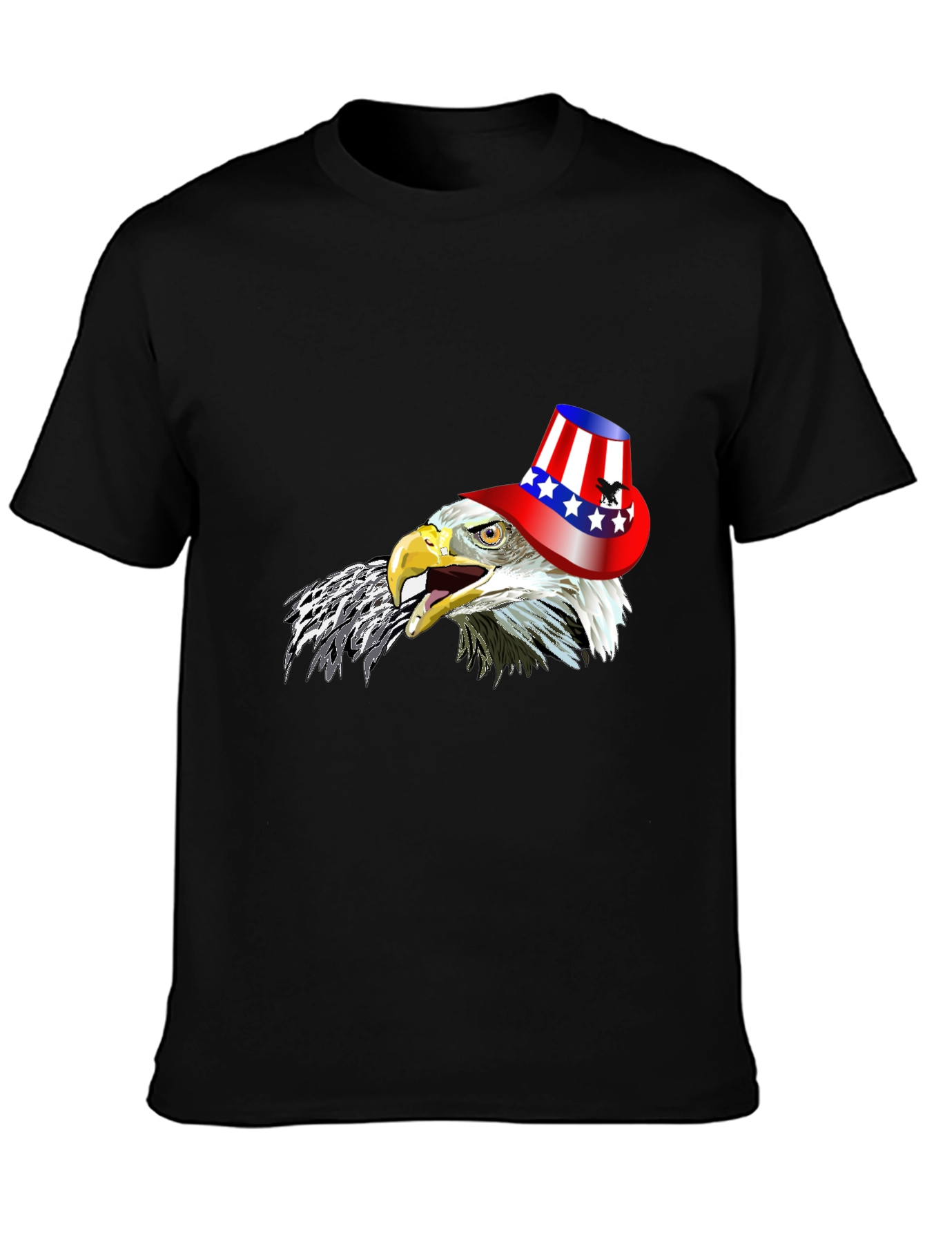 Patriotic Eagle T-Shirt - Stars & Stripes Hat