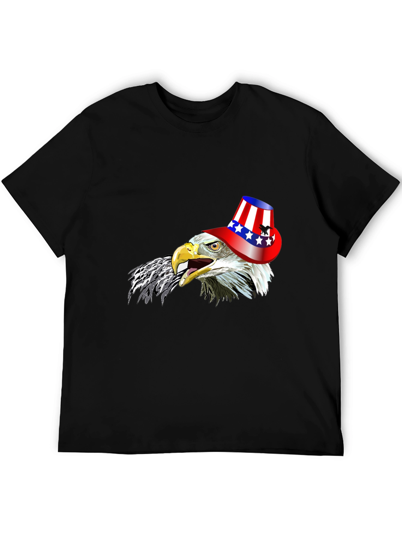 Patriotic Eagle T-Shirt - Stars & Stripes Hat