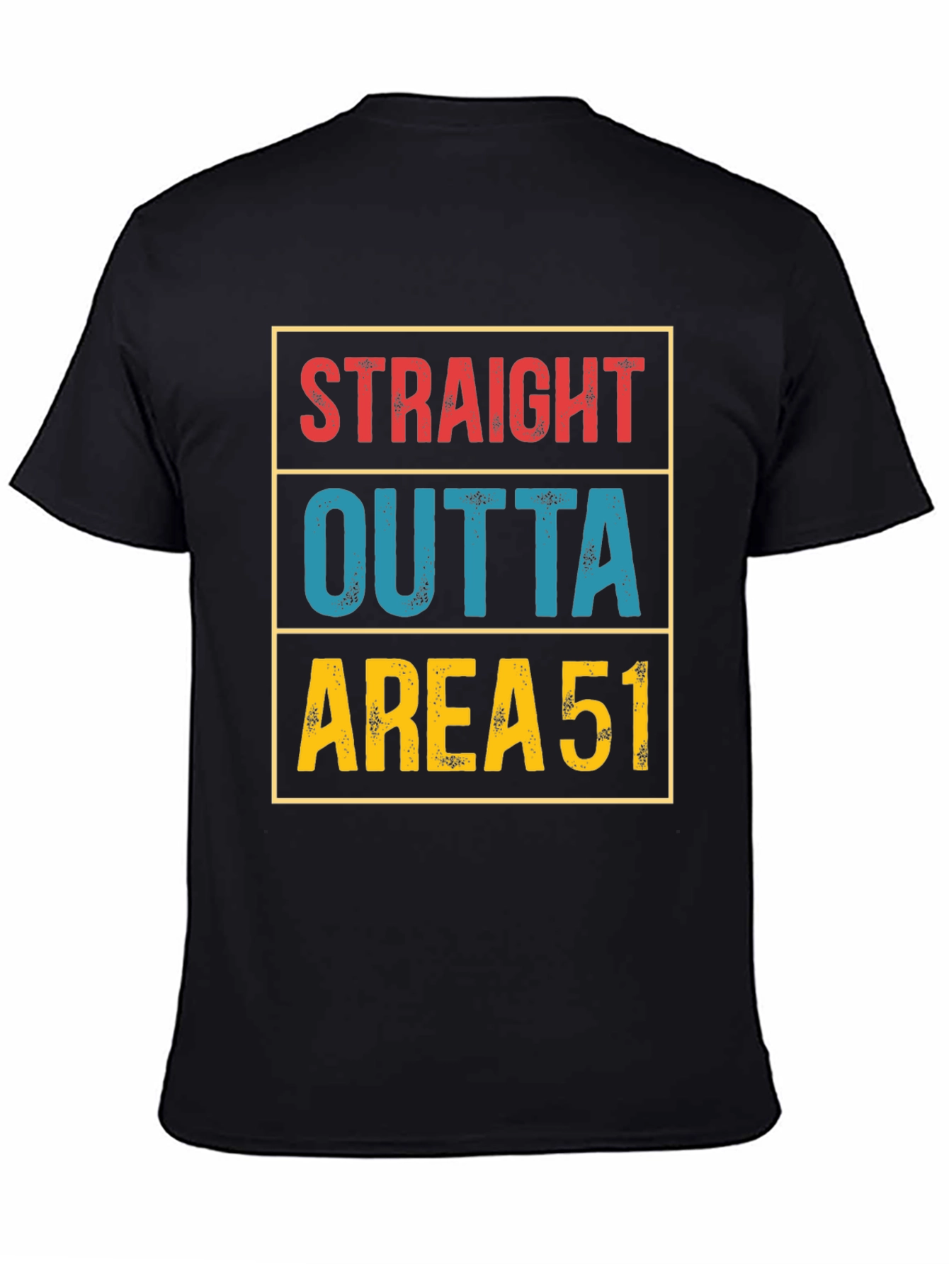Straight Outta Area 51 T-Shirt Funny Alien UFO Tee