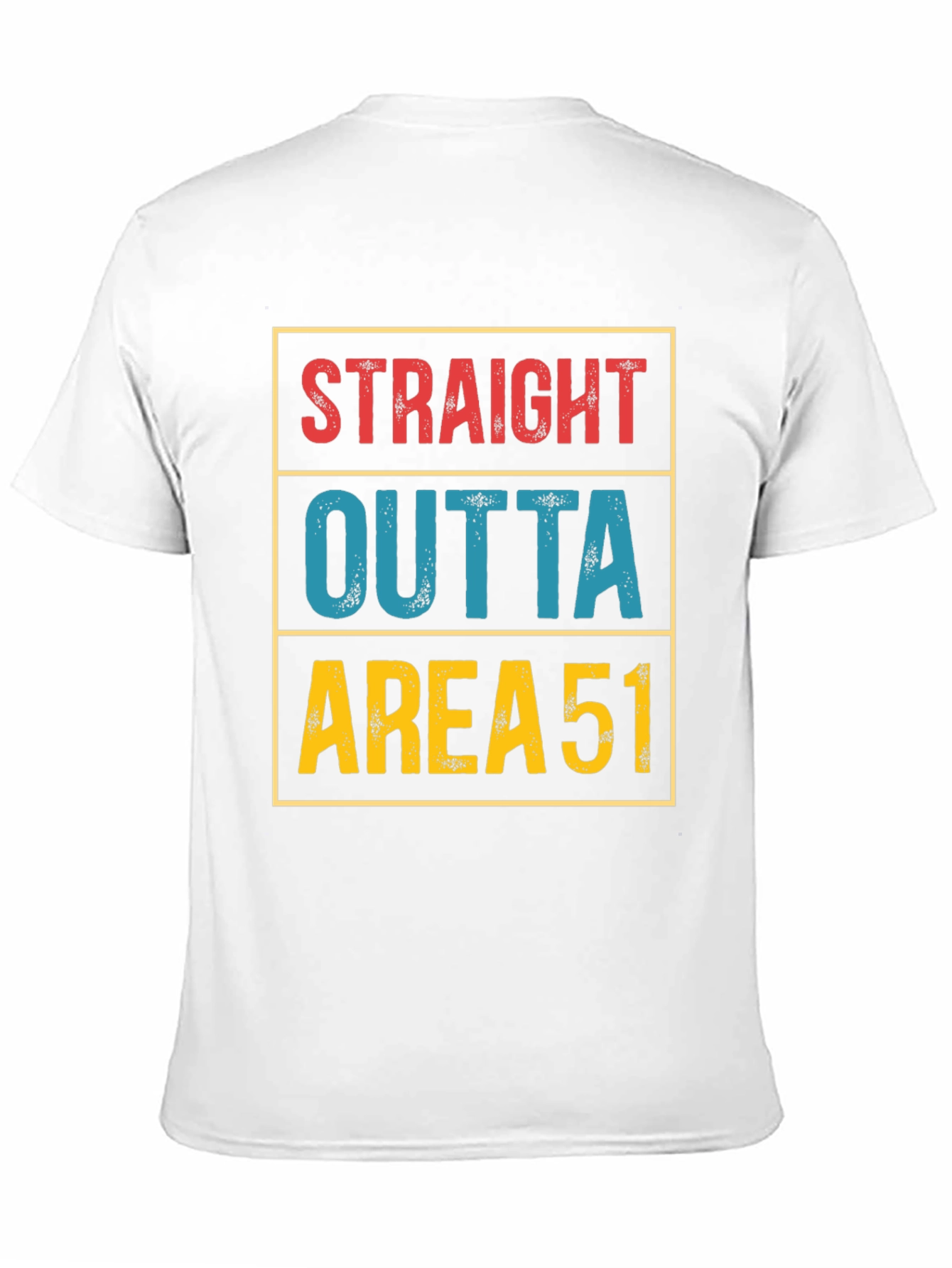 Straight Outta Area 51 T-Shirt Funny Alien UFO Tee