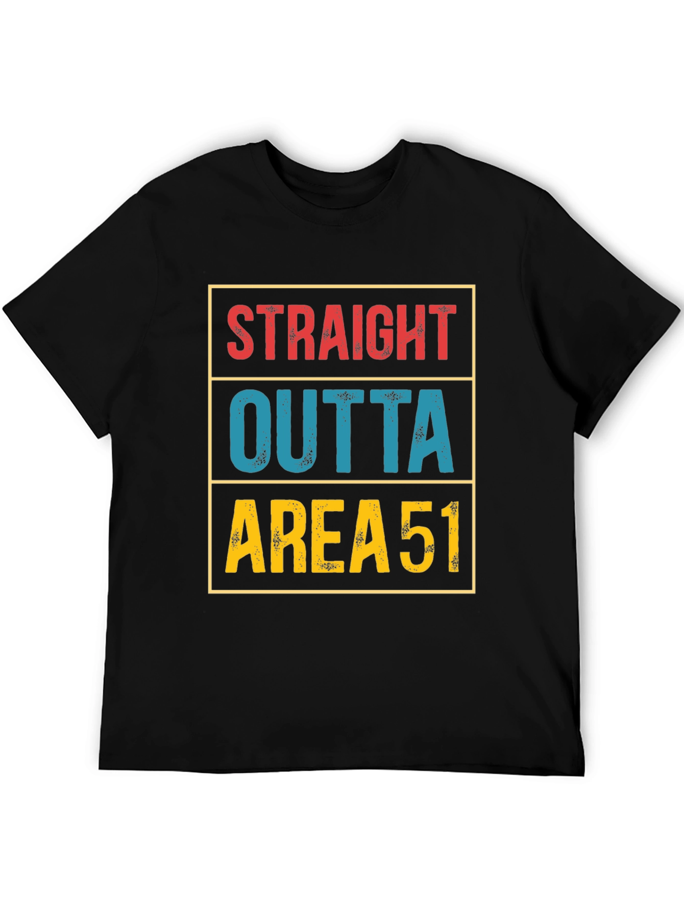 Straight Outta Area 51 T-Shirt Funny Alien UFO Tee