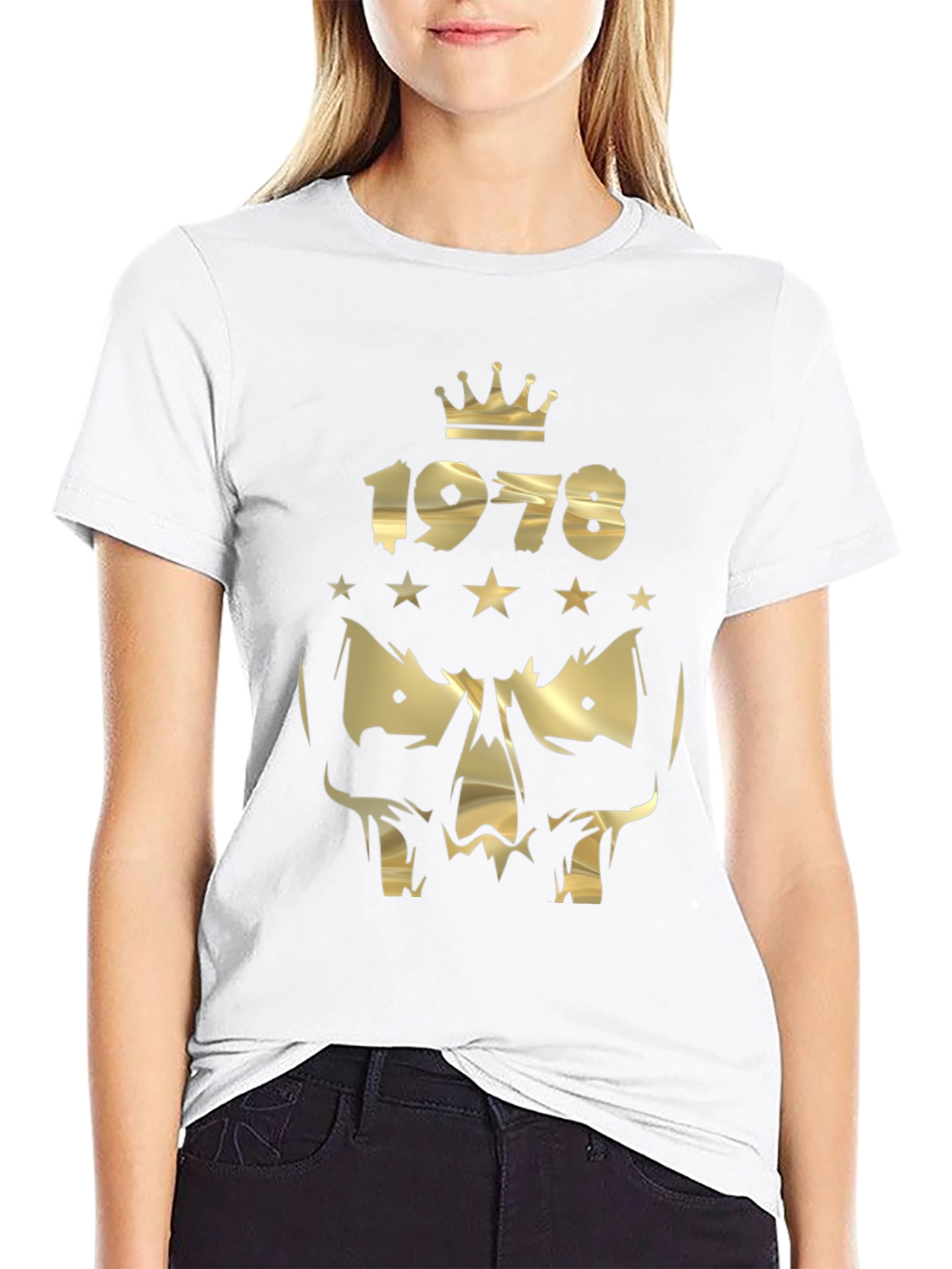1978 Gold Skull Graphic Tee