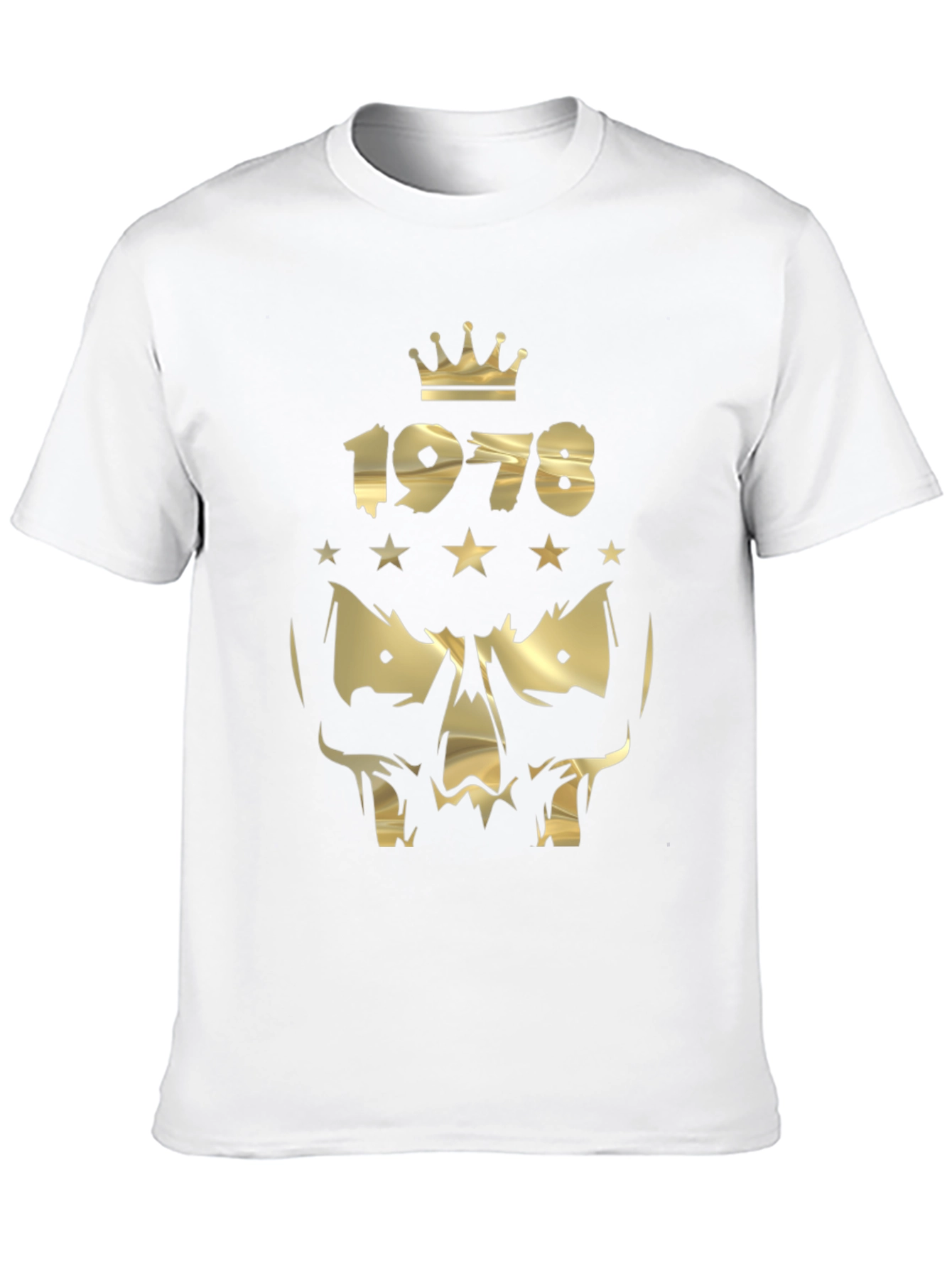 1978 Gold Skull Graphic Tee