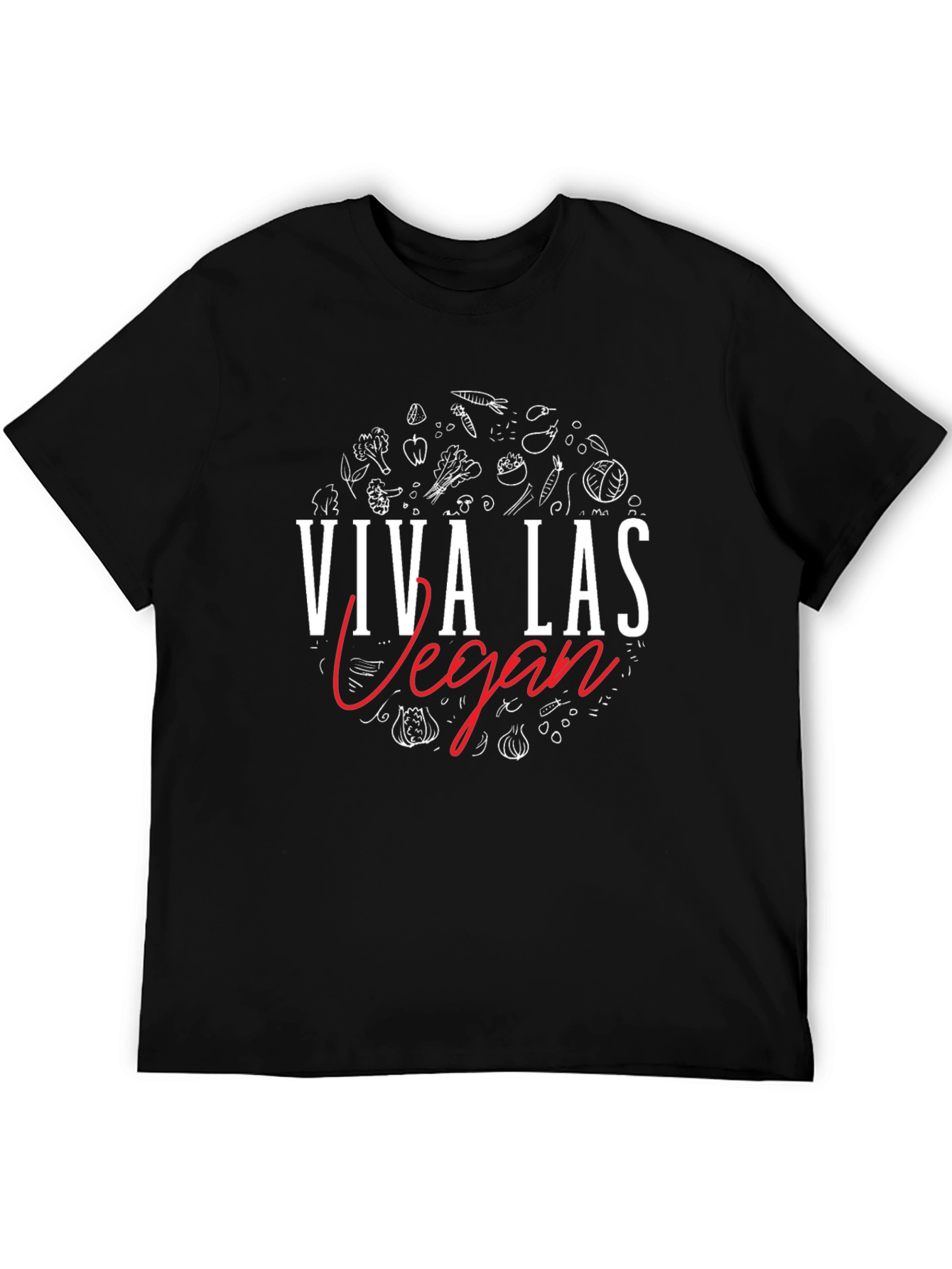 Viva Las Vegan T-Shirt - Black Vegan Lifestyle Tee