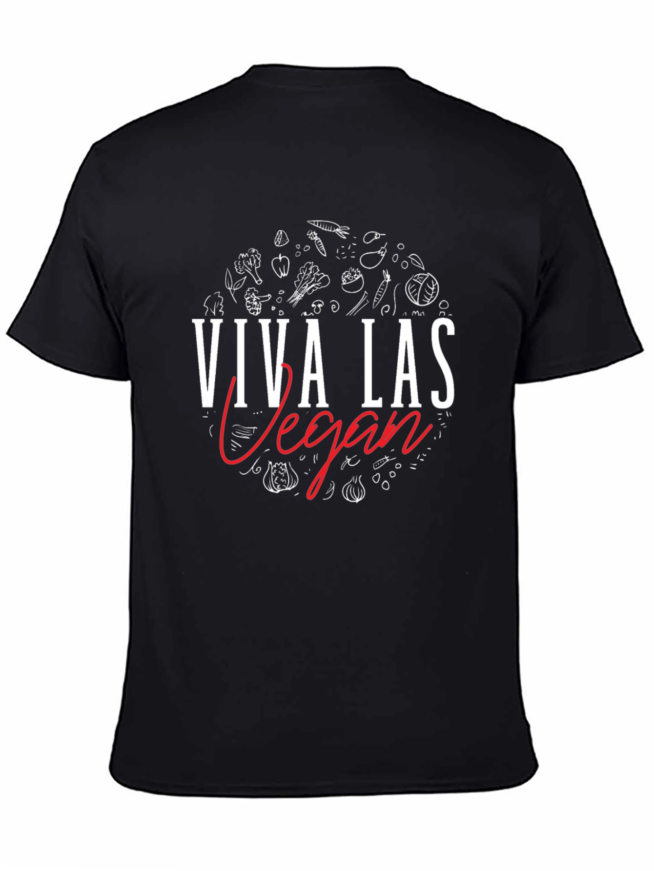 Viva Las Vegan T-Shirt - Black Vegan Lifestyle Tee