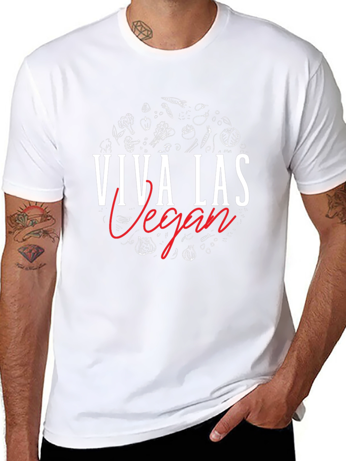 Viva Las Vegan T-Shirt - Black Vegan Lifestyle Tee