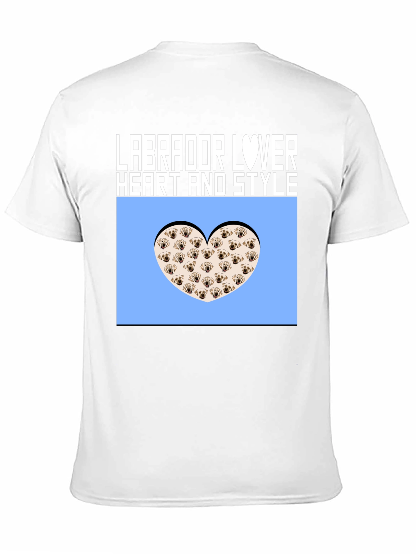 Labrador Lover Heart Style Graphic Tee