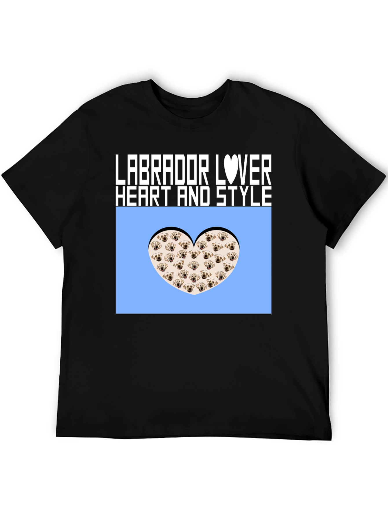 Labrador Lover Heart Style Graphic Tee