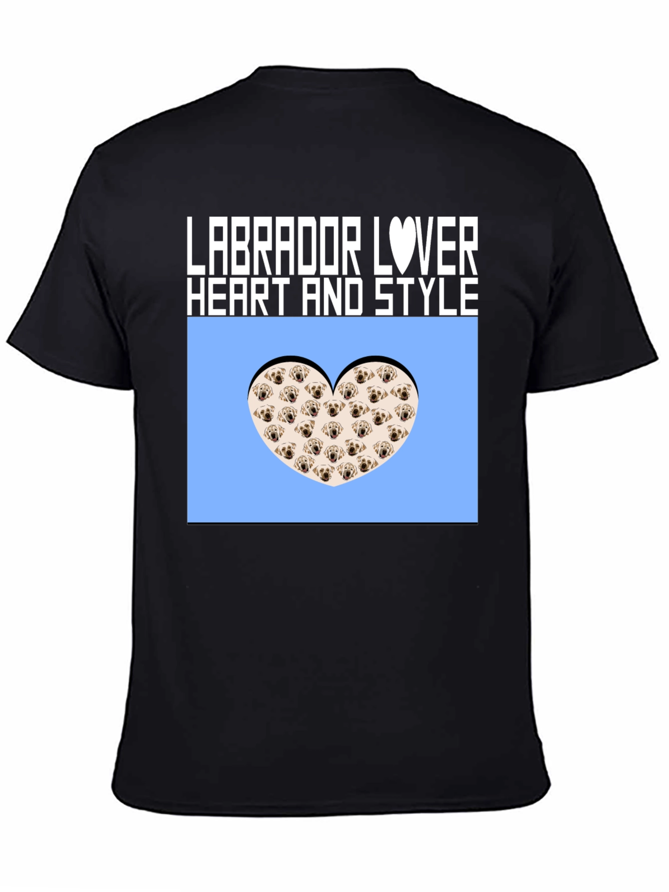 Labrador Lover Heart Style Graphic Tee
