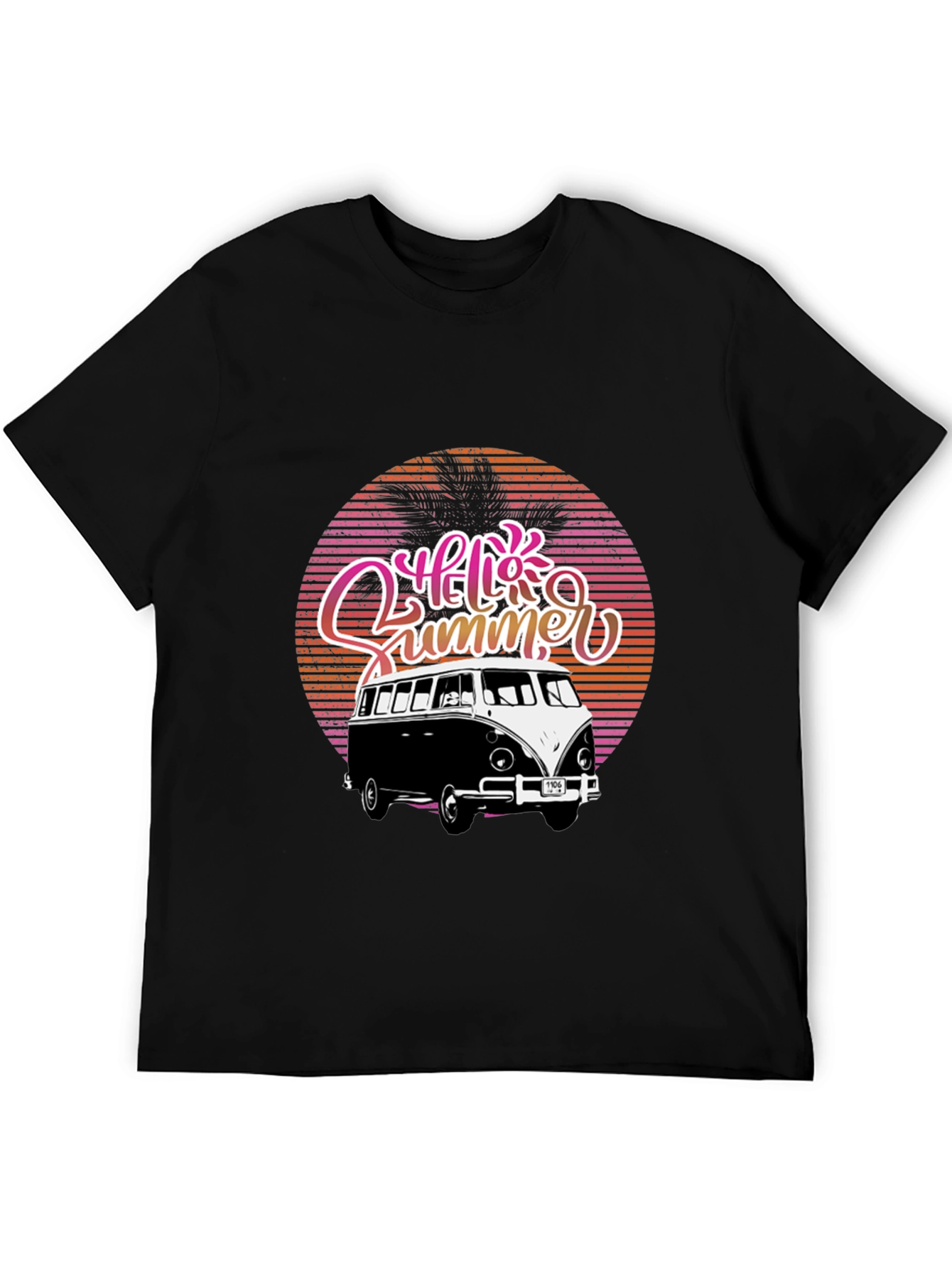Hello Summer Retro Van Graphic Tee
