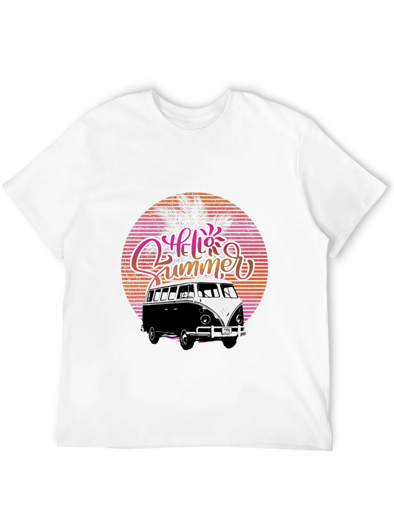 Hello Summer Retro Van Graphic Tee