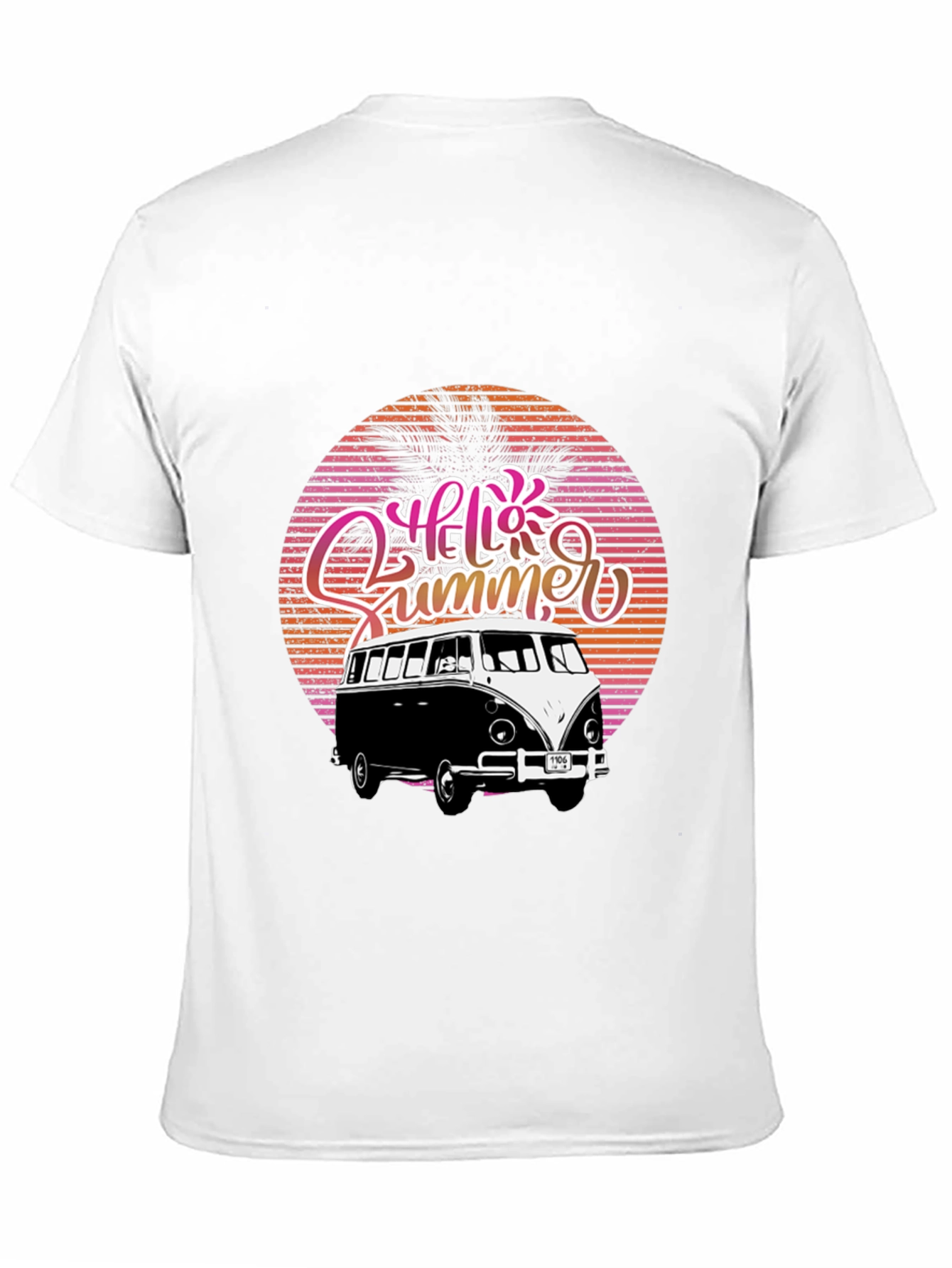 Hello Summer Retro Van Graphic Tee