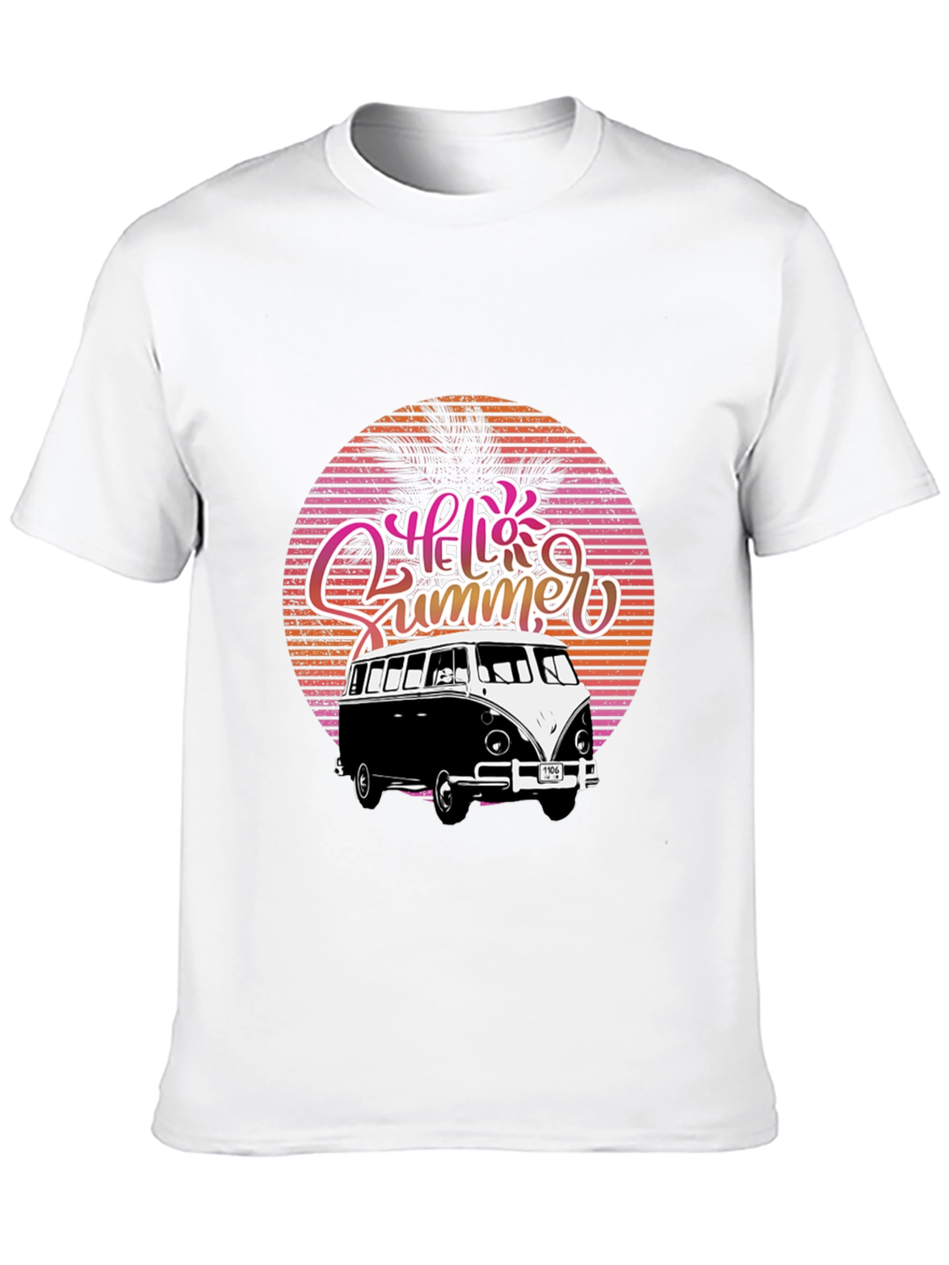 Hello Summer Retro Van Graphic Tee