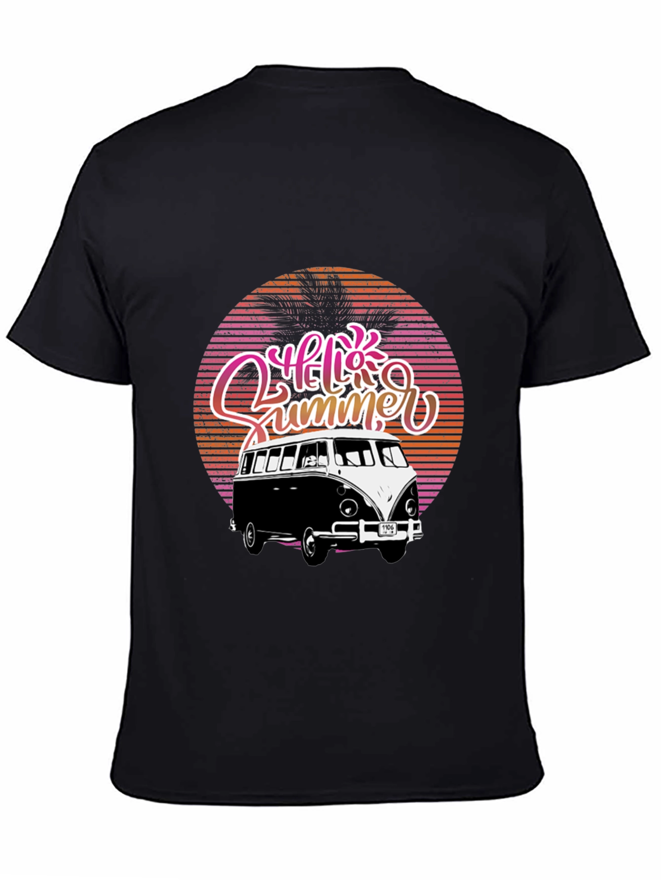 Hello Summer Retro Van Graphic Tee