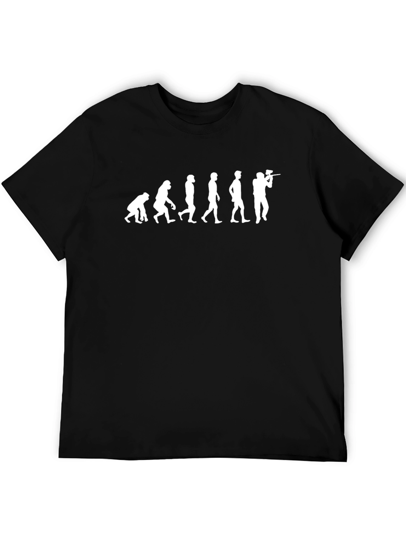 Paintball Evolution Graphic T-Shirt - Black