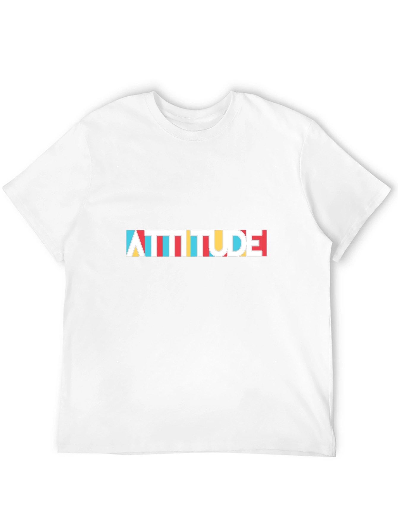 Attitude Black Graphic Tee - Bold Statement Shirt