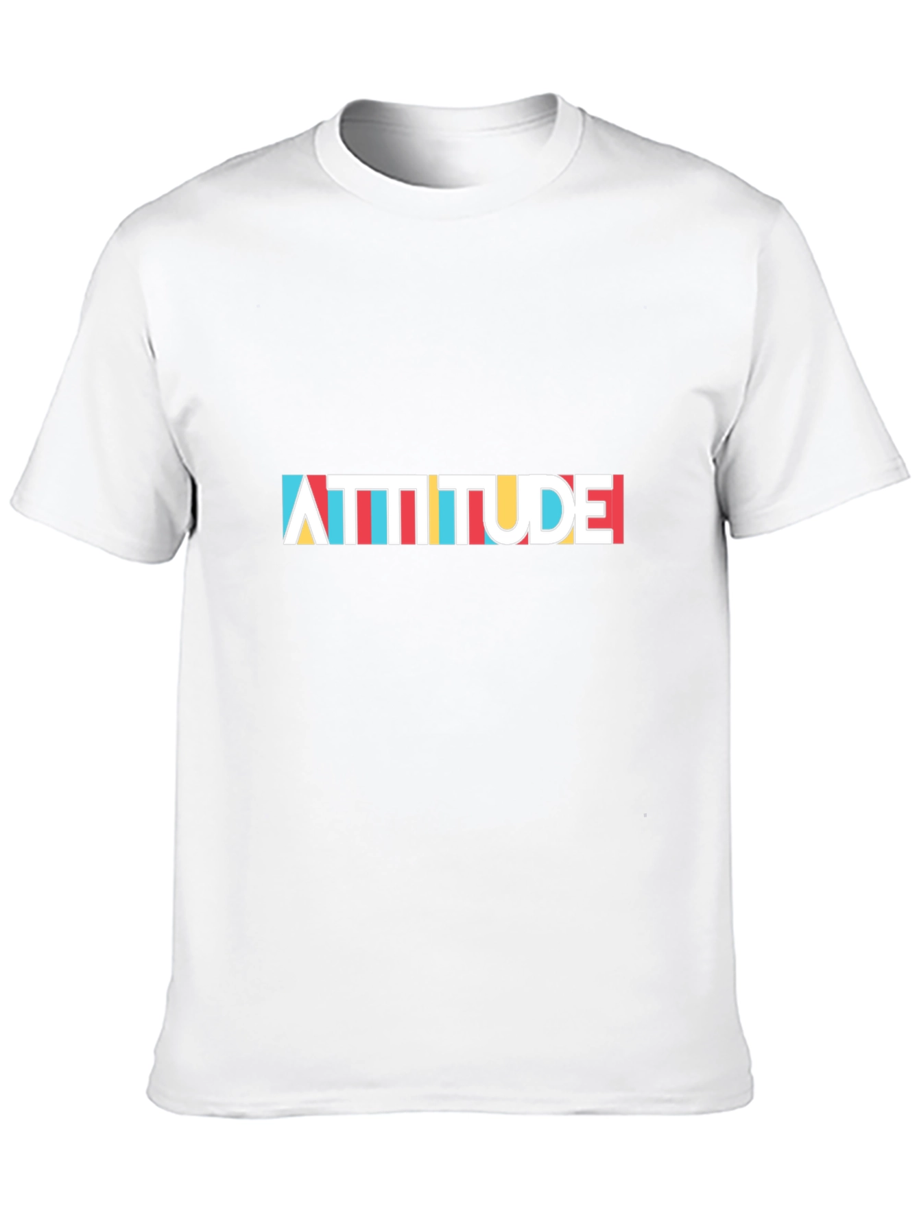 Attitude Black Graphic Tee - Bold Statement Shirt