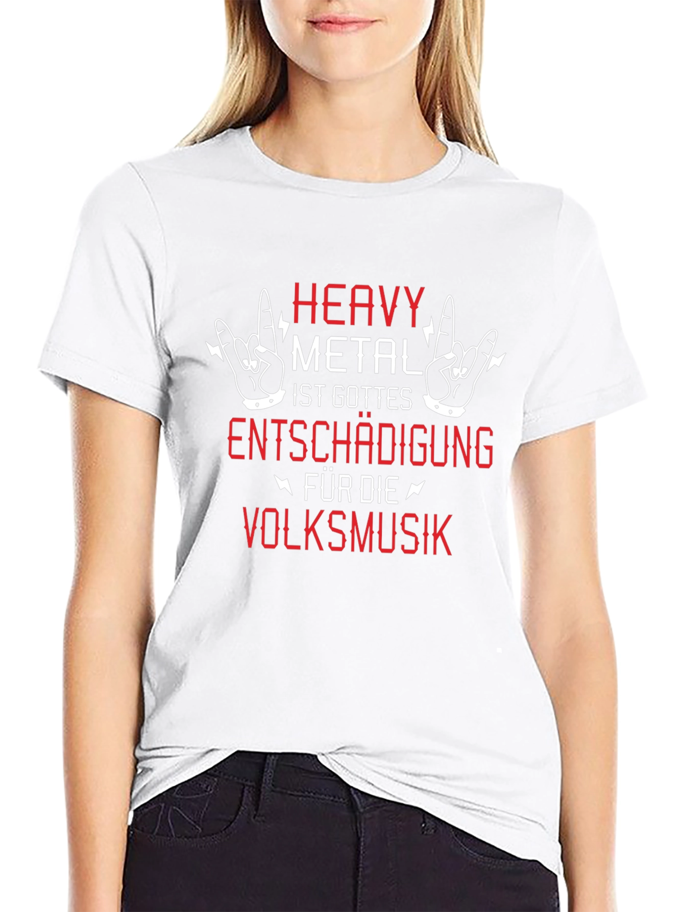 Heavy Metal T-Shirt: Gods Compensation for Folk Music