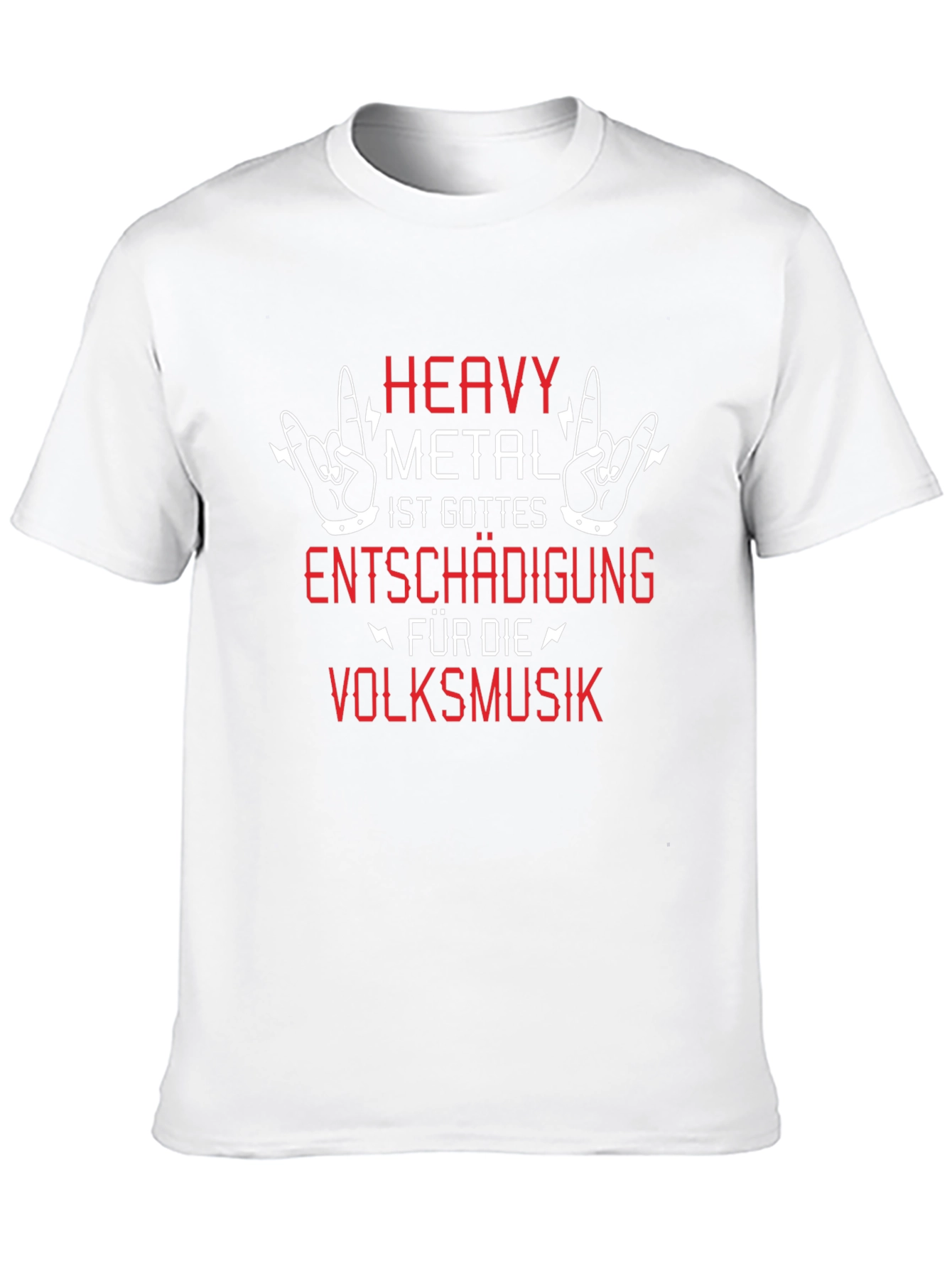 Heavy Metal T-Shirt: Gods Compensation for Folk Music