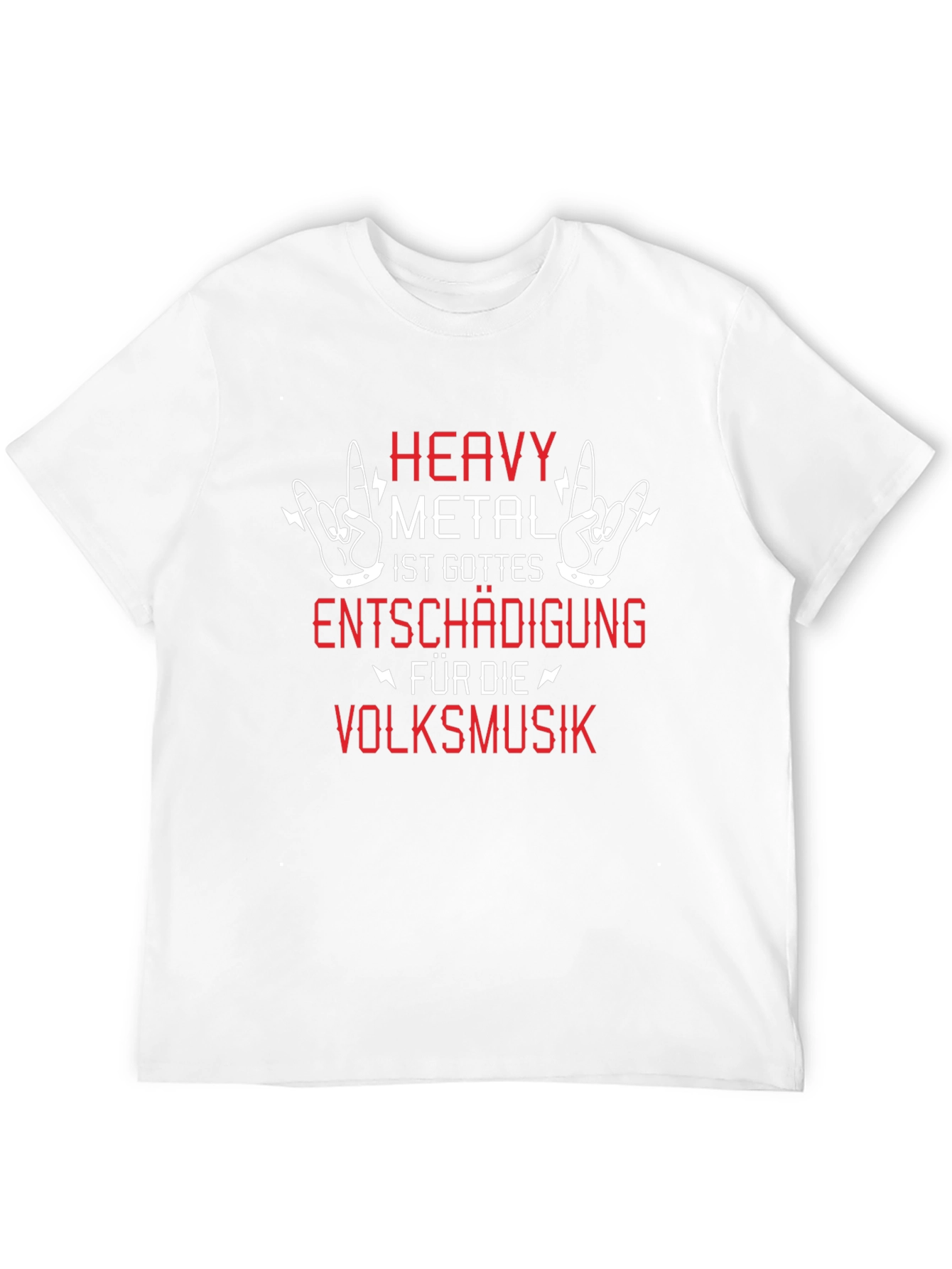 Heavy Metal T-Shirt: Gods Compensation for Folk Music