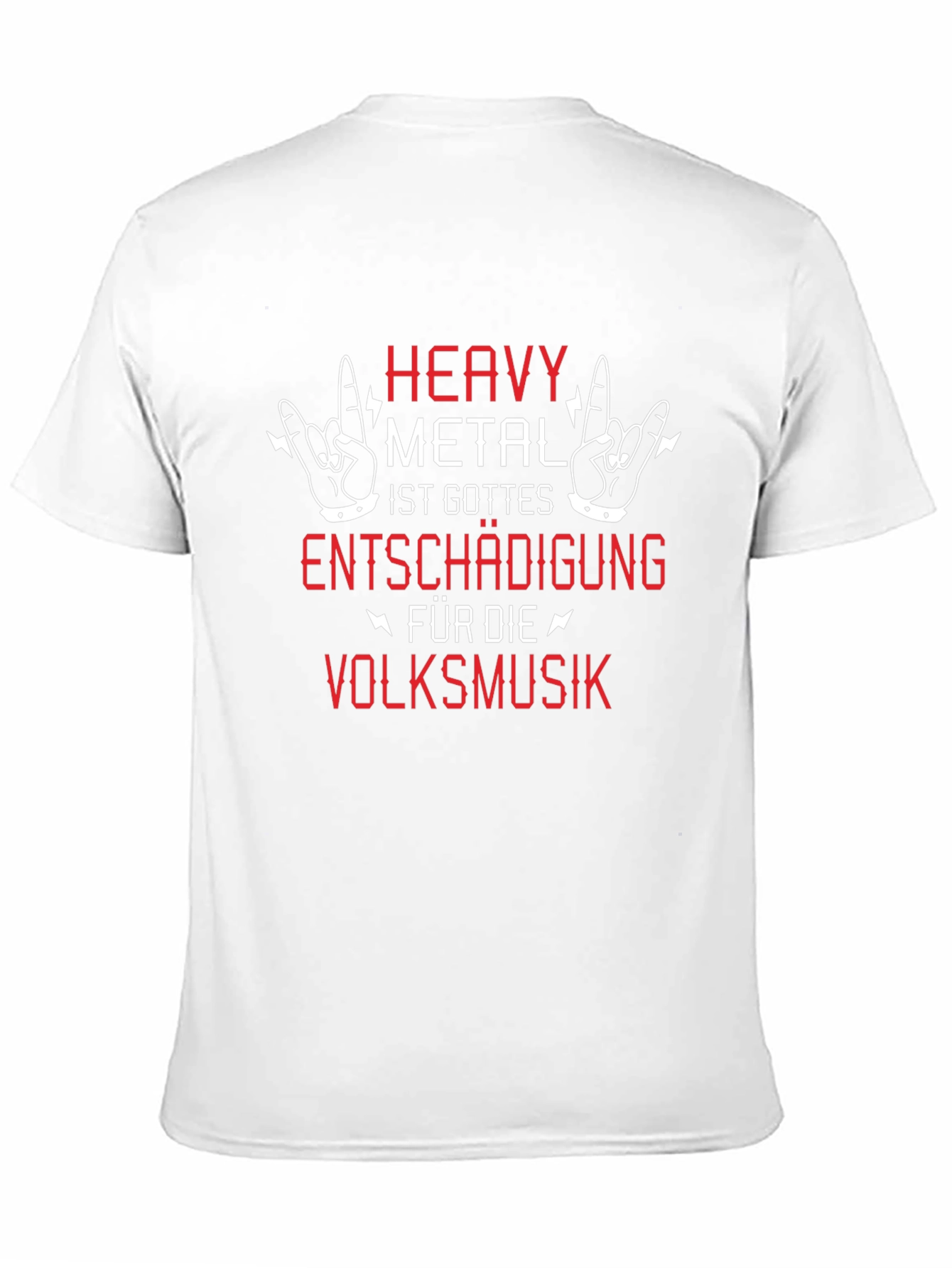 Heavy Metal T-Shirt: Gods Compensation for Folk Music