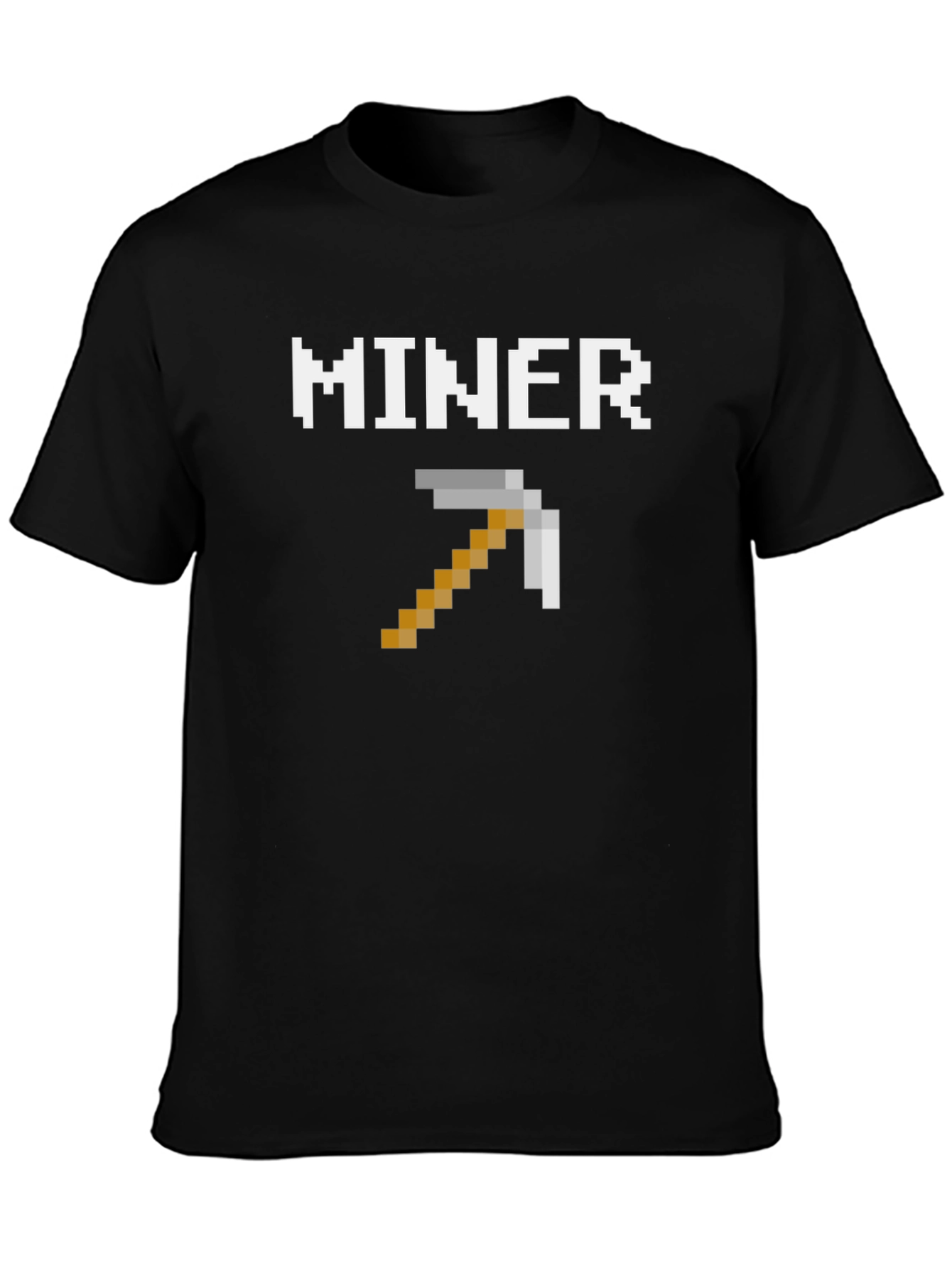 Minecraft Miner Pixel T-Shirt - Gaming Apparel