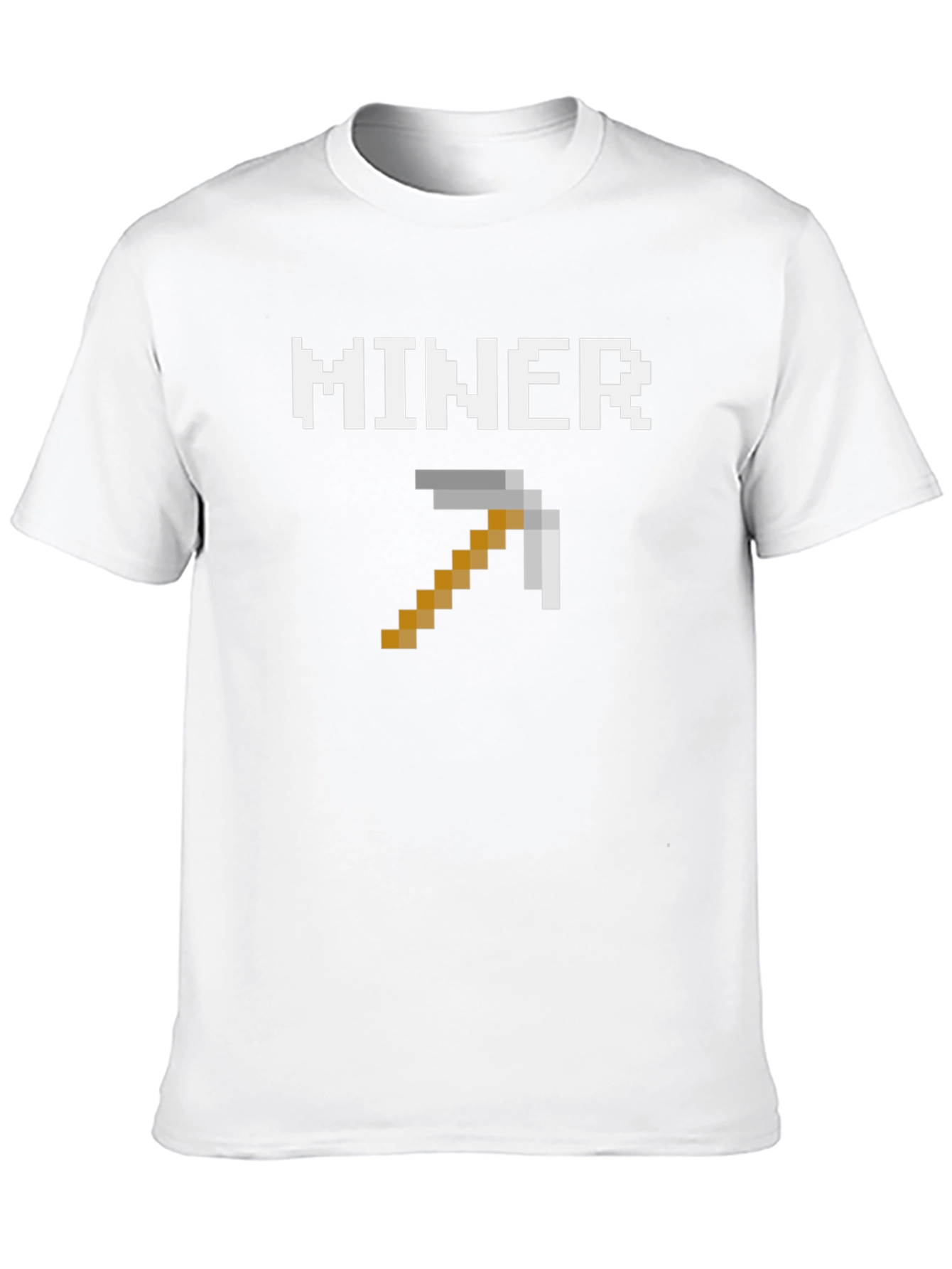 Minecraft Miner Pixel T-Shirt - Gaming Apparel